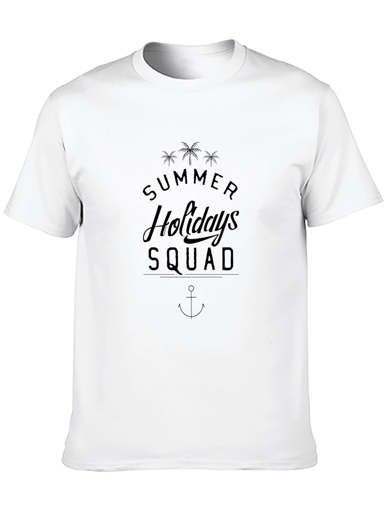 Summer Holidays Squad Black T-Shirt