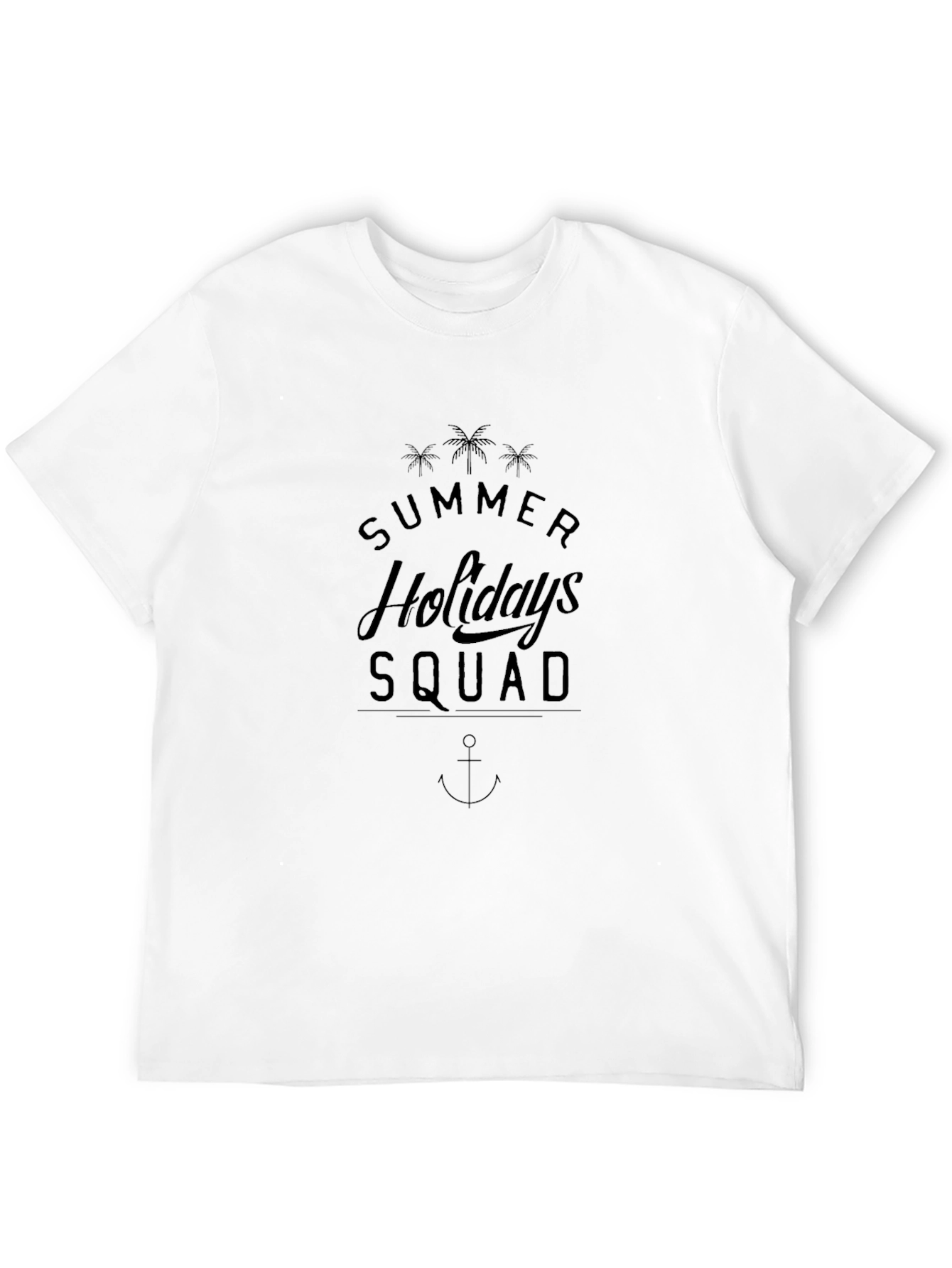 Summer Holidays Squad Black T-Shirt