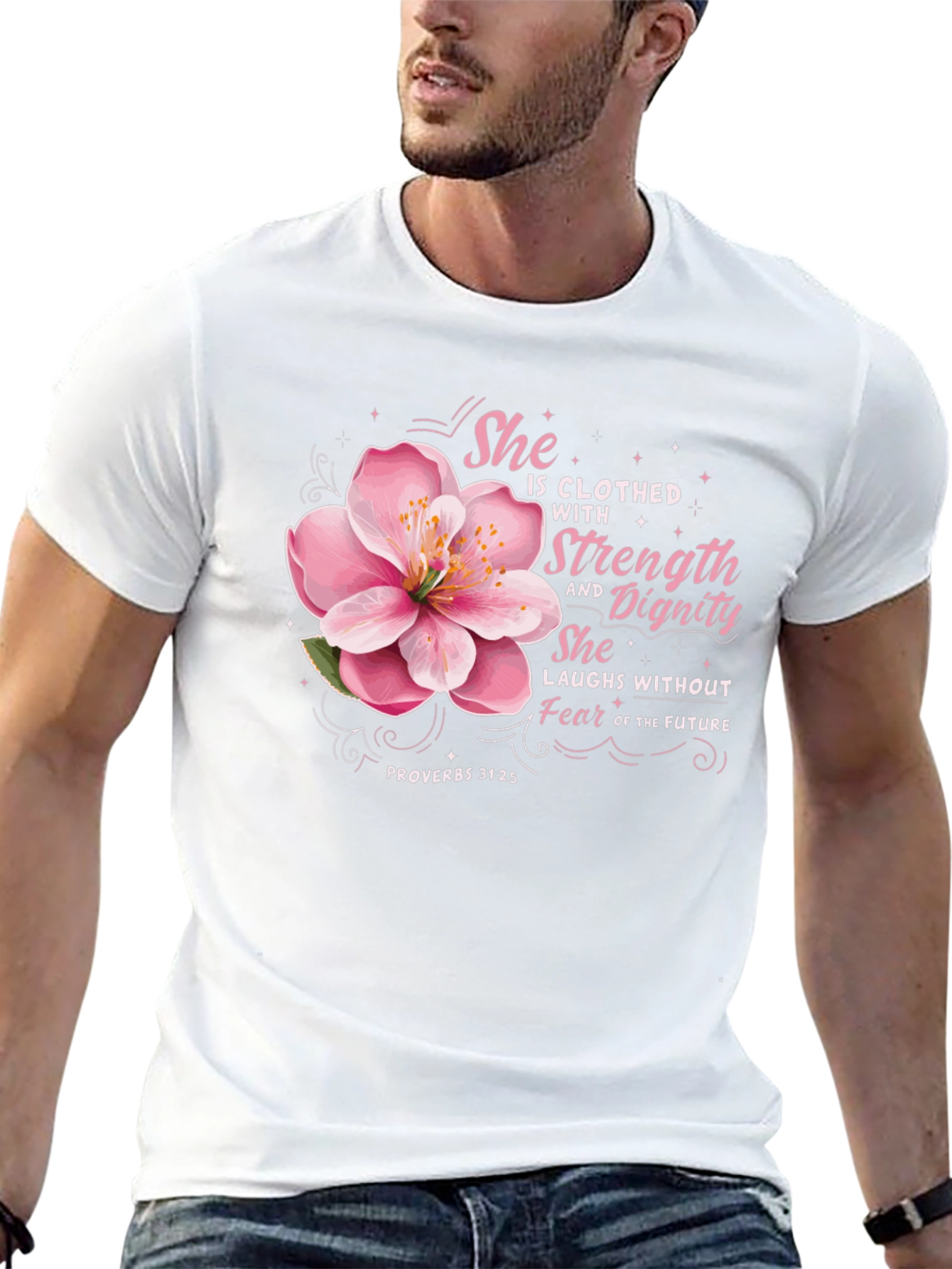 She is Clothed with Strength T-Shirt