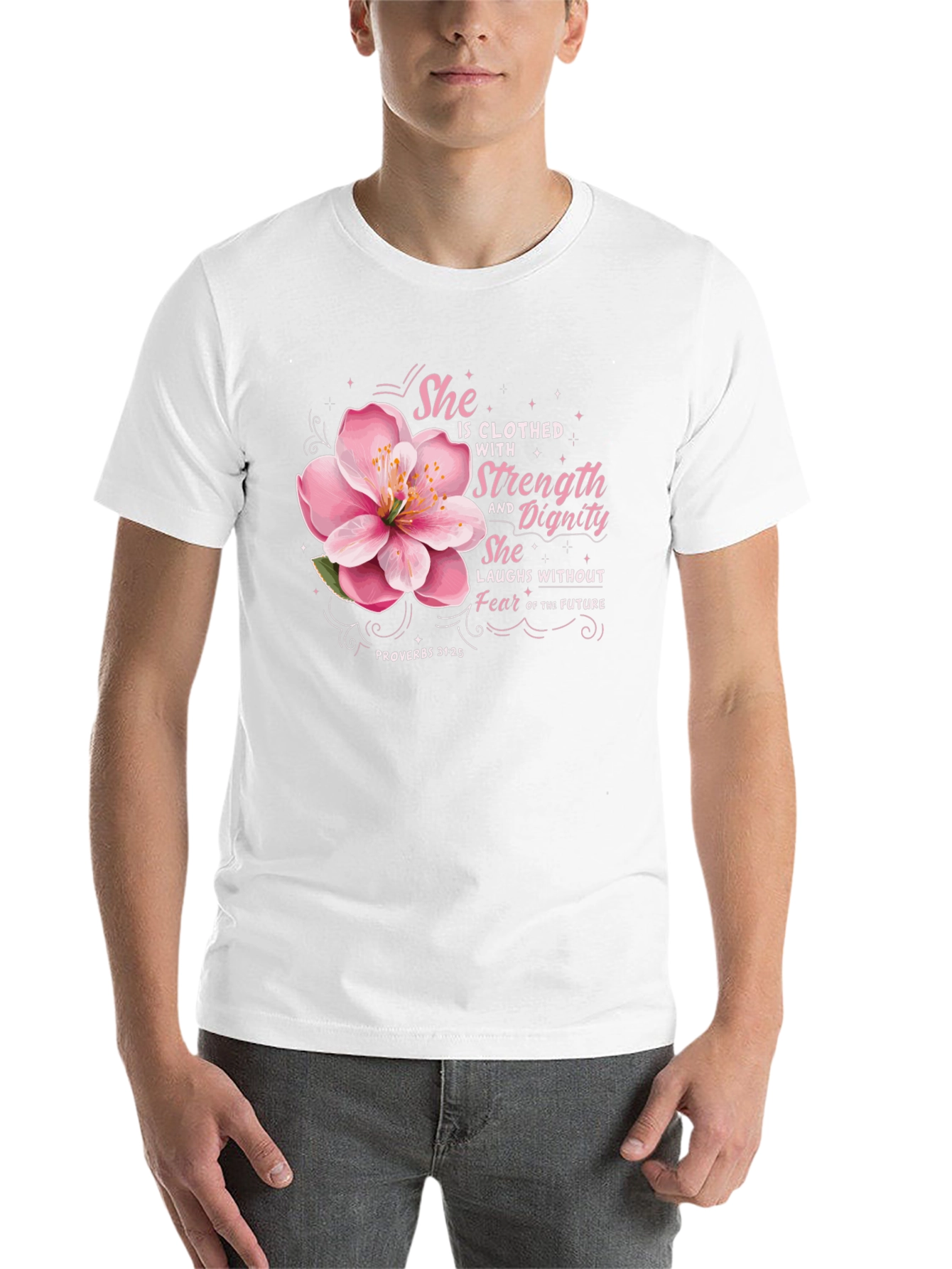 She is Clothed with Strength T-Shirt