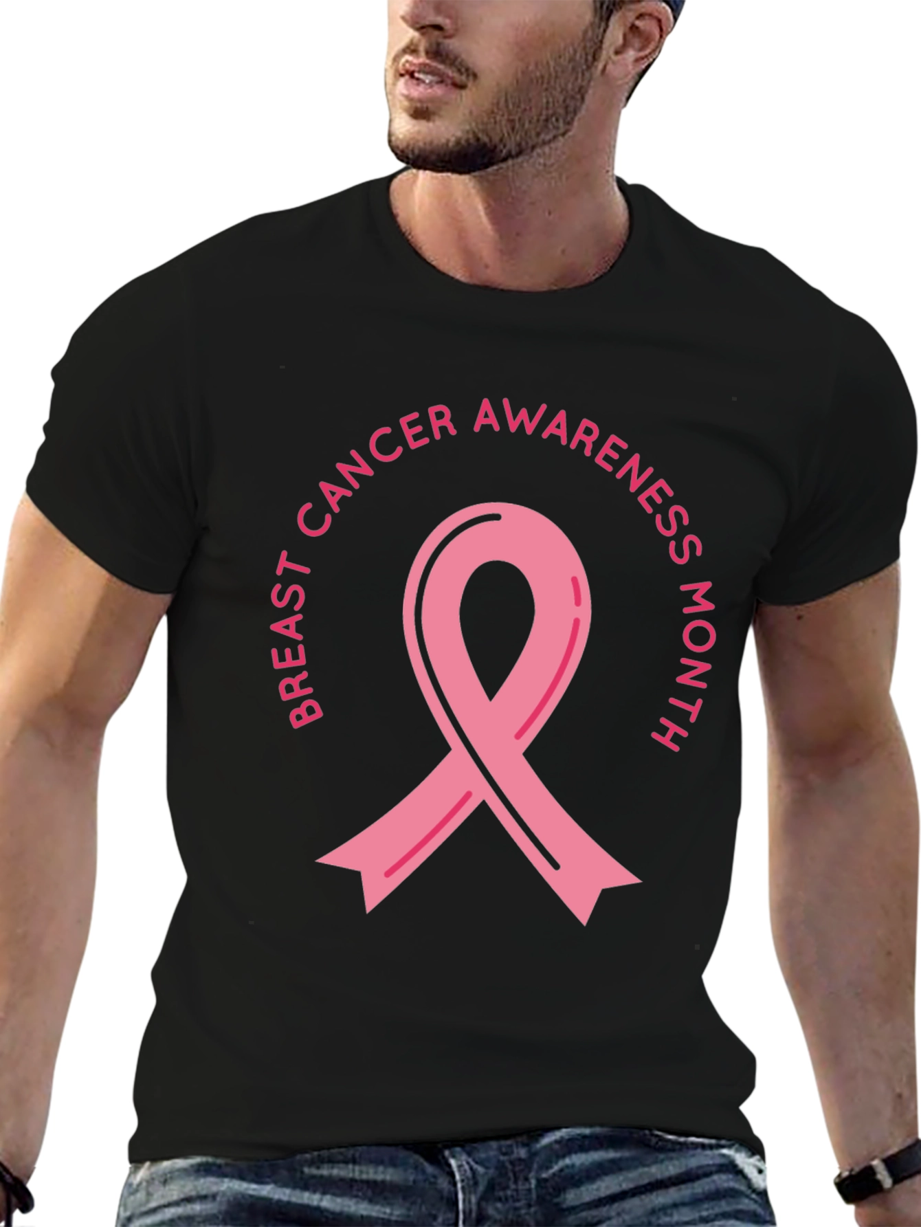 Breast Cancer Awareness Month Ribbon Tee