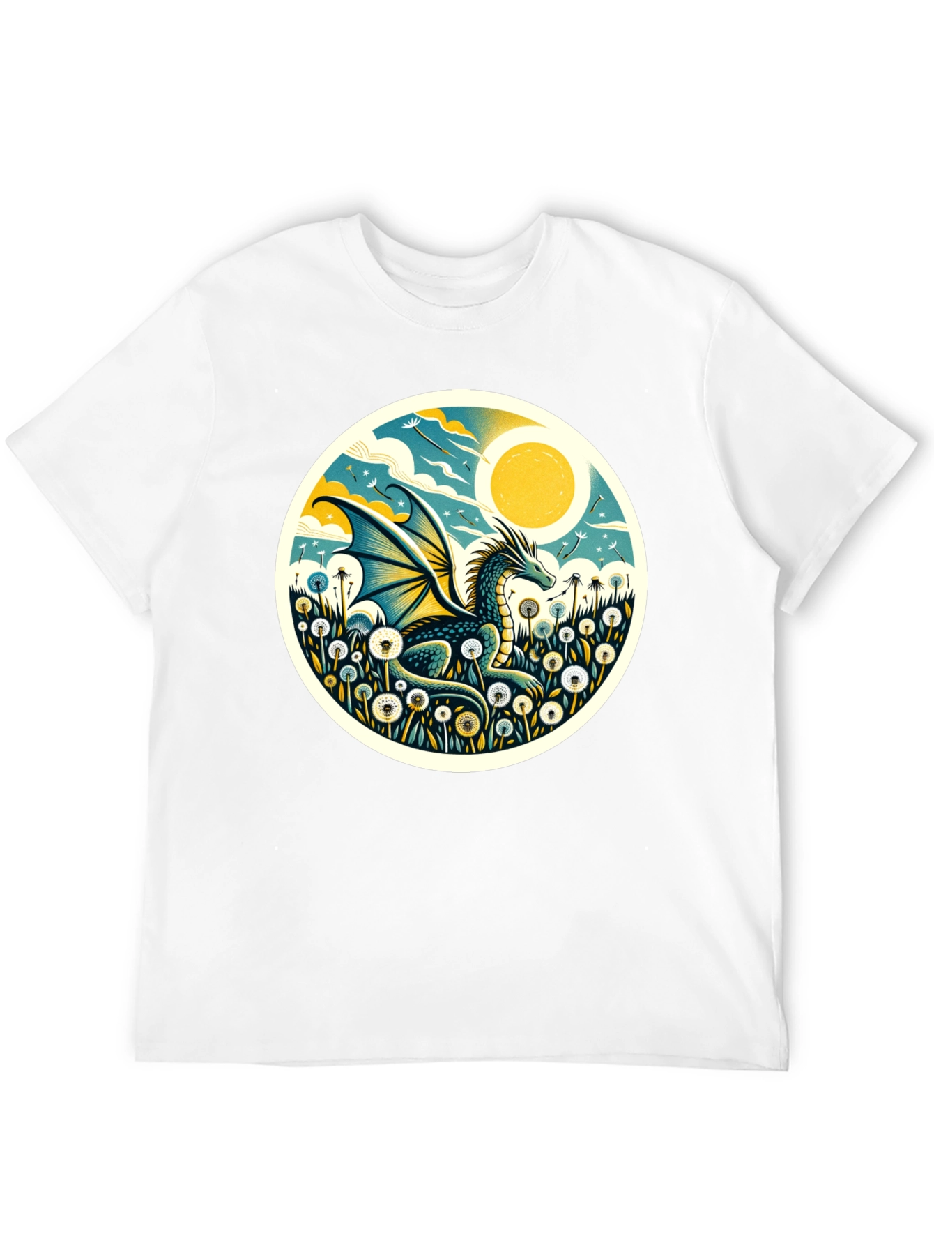 Dragon Meadow Graphic Tee - Black Cotton Blend