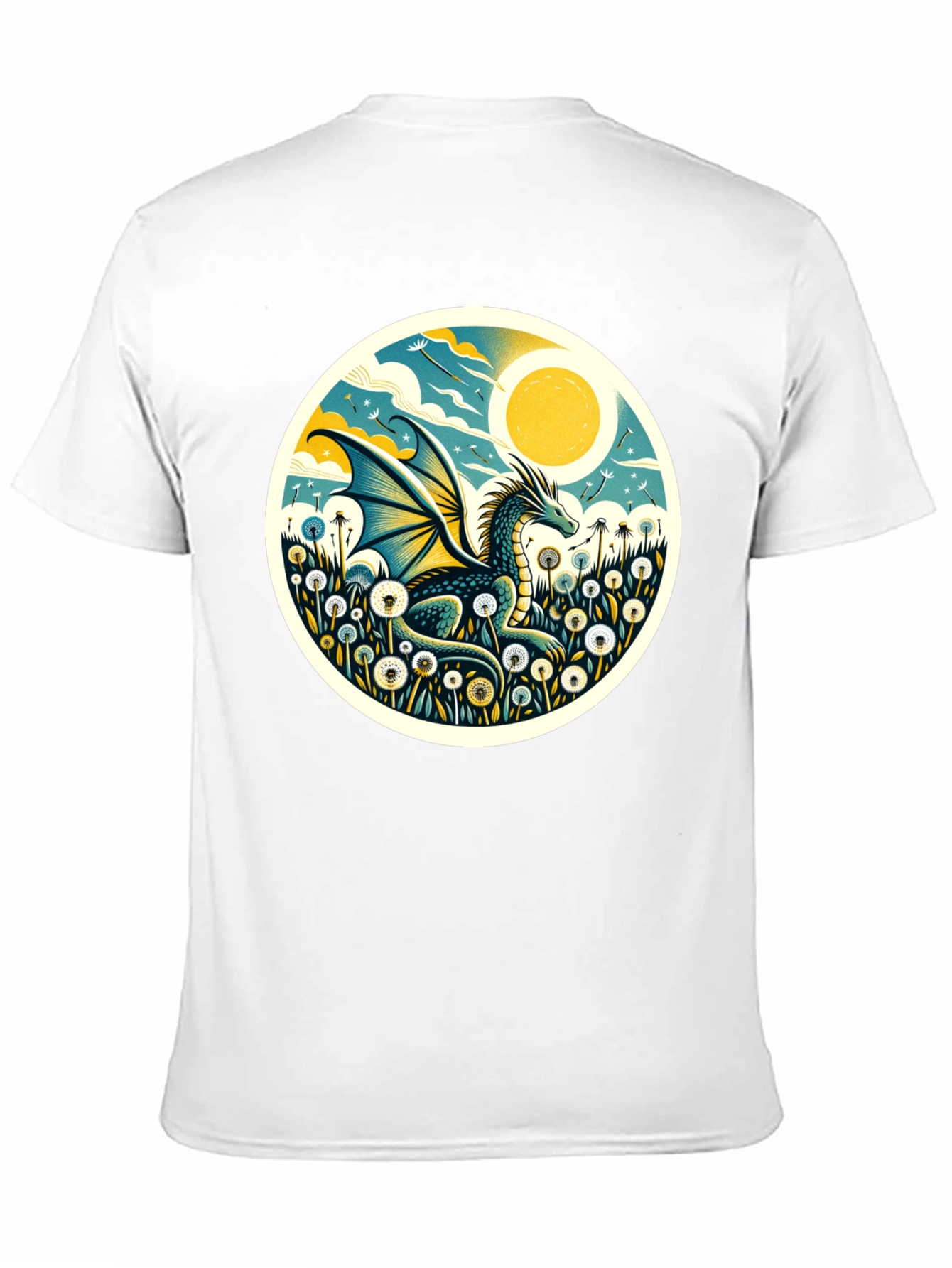 Dragon Meadow Graphic Tee - Black Cotton Blend