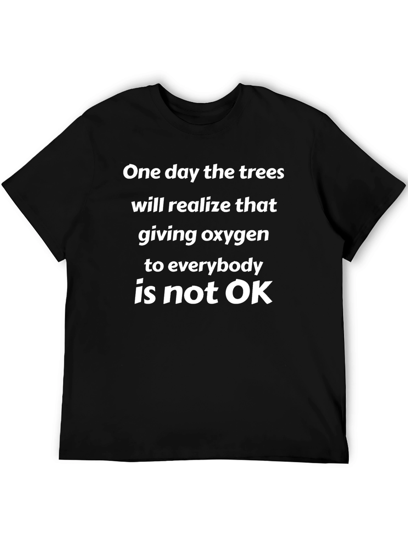 Funny Tree Oxygen T-Shirt - Black