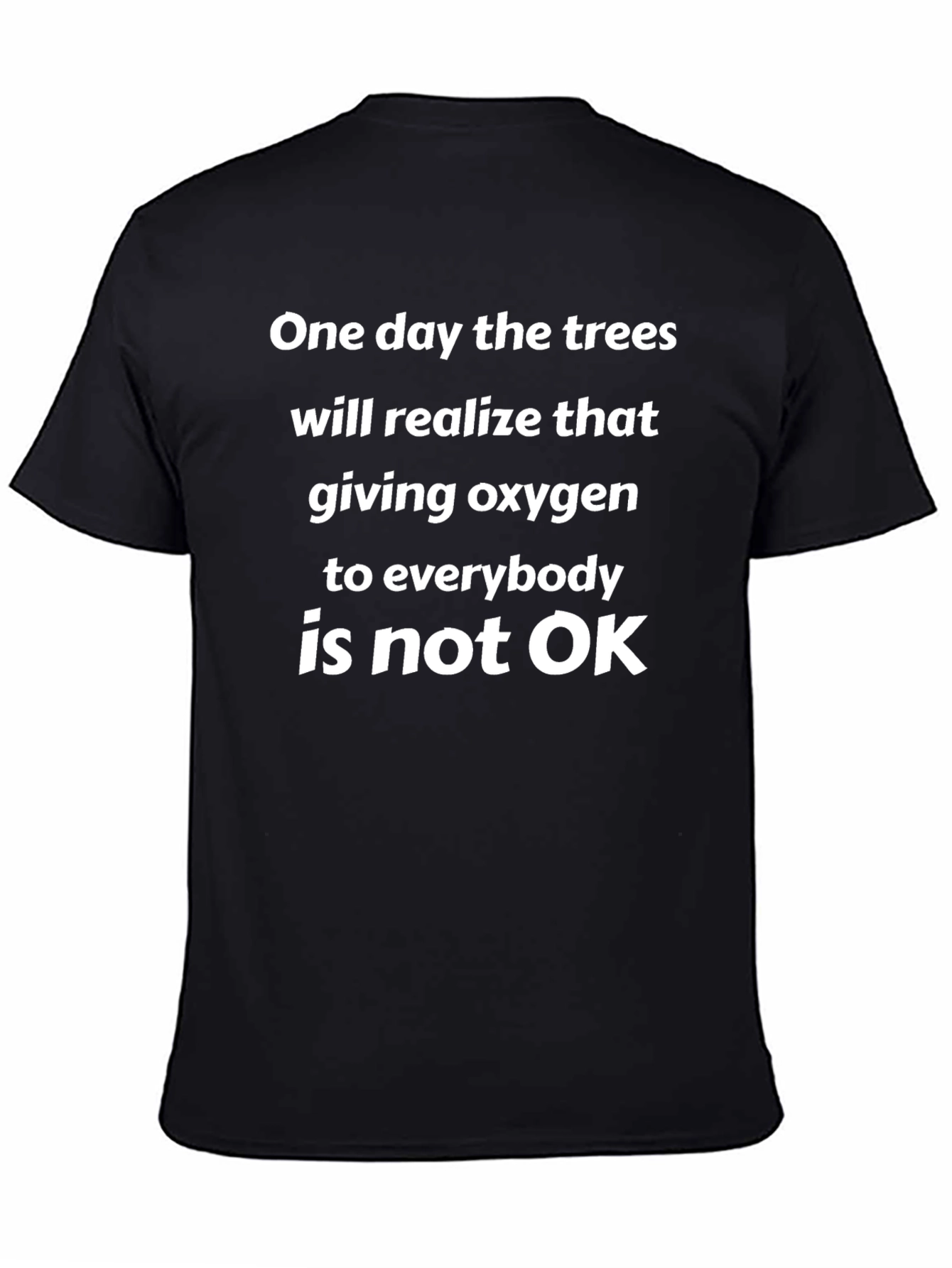 Funny Tree Oxygen T-Shirt - Black