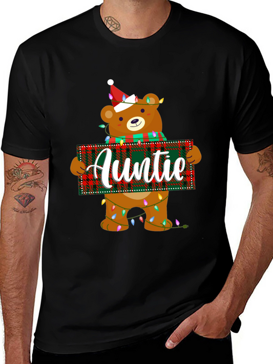 Auntie Christmas Bear T-Shirt