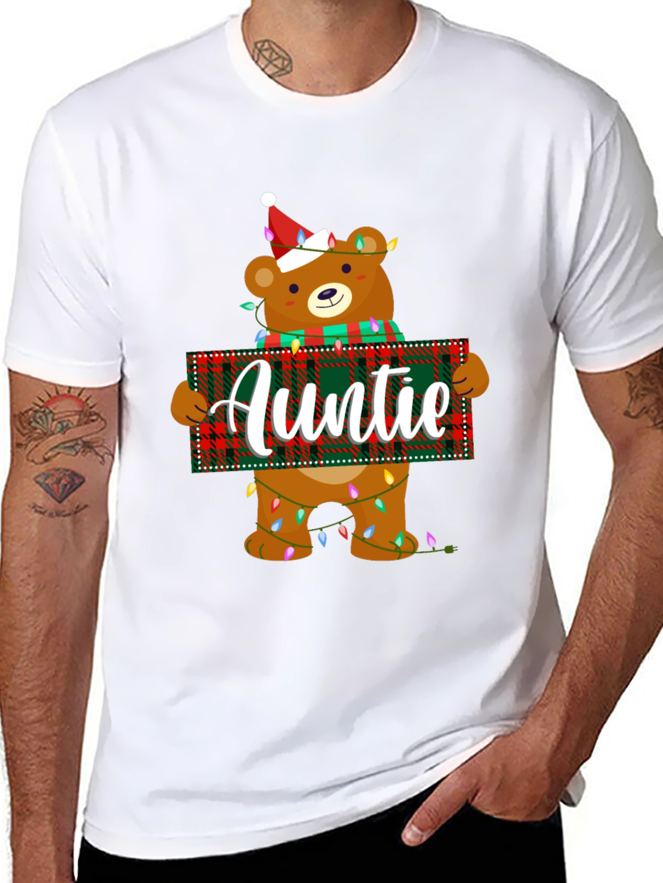 Auntie Christmas Bear T-Shirt