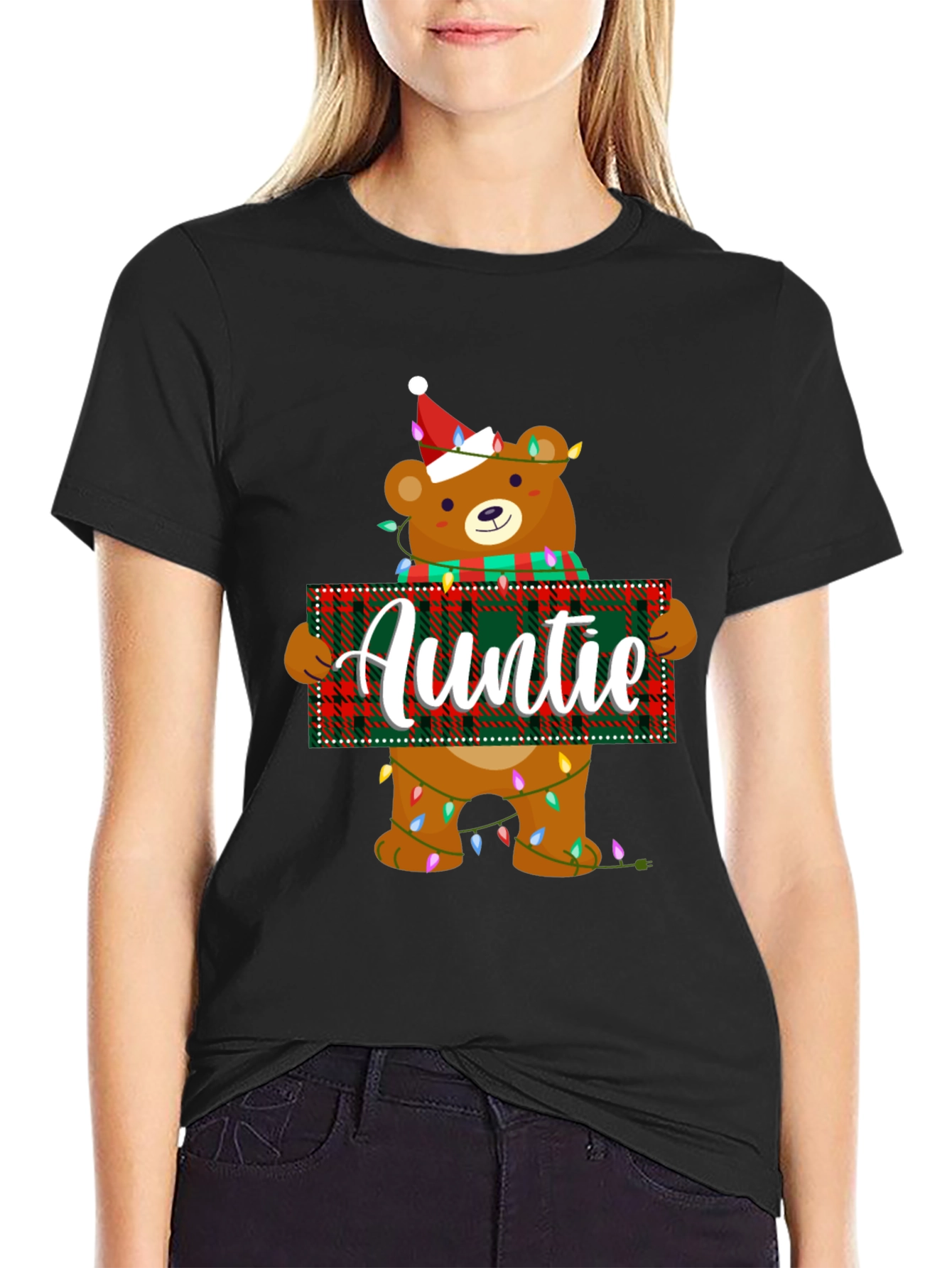 Auntie Christmas Bear T-Shirt