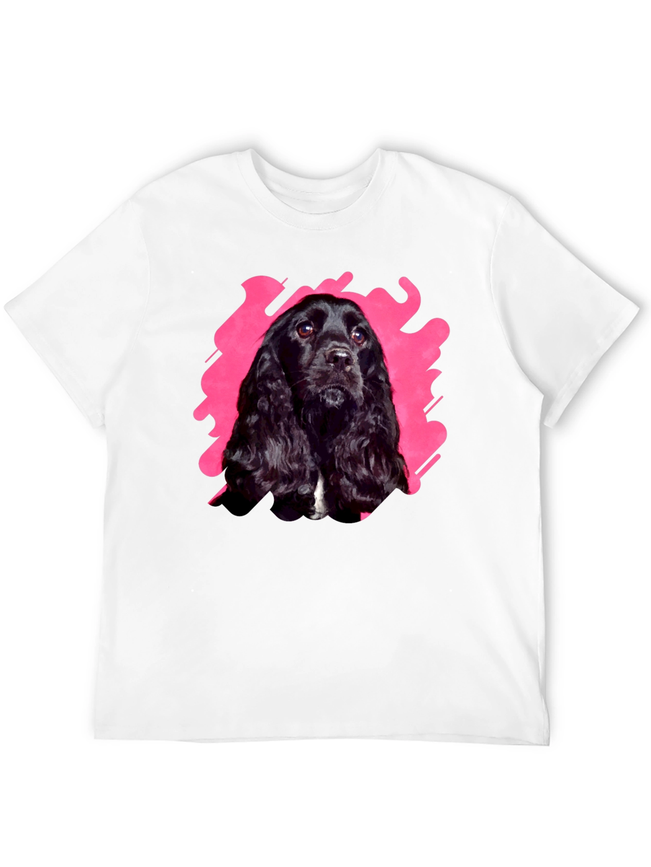 Black Dog Graphic Tee | Casual Cotton T-Shirt