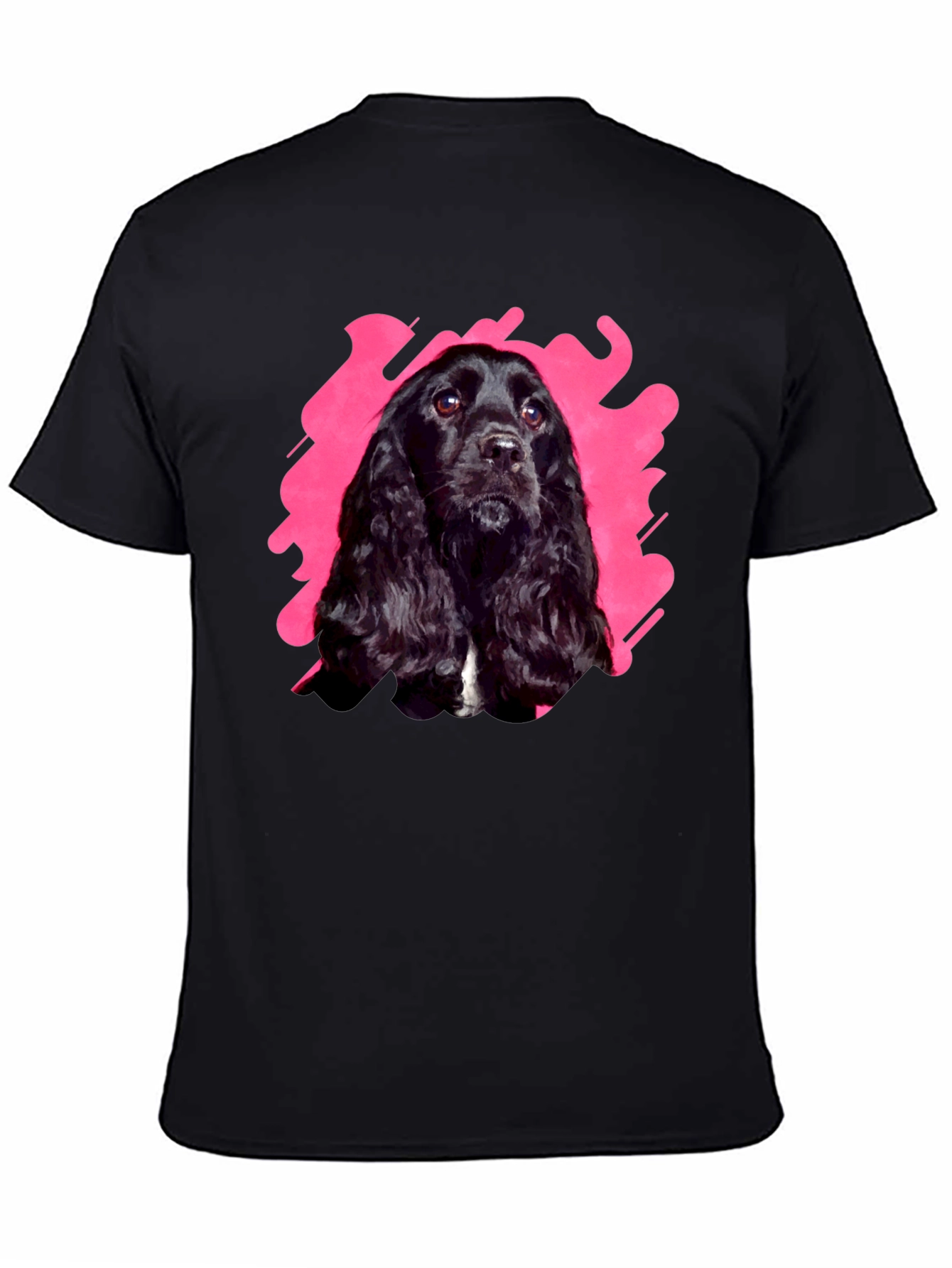 Black Dog Graphic Tee | Casual Cotton T-Shirt