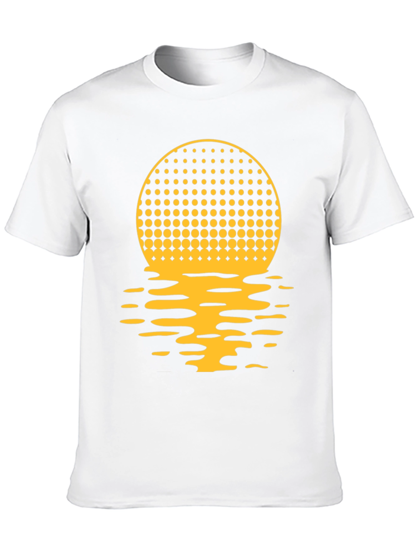 Sunset Halftone Graphic Tee - Black