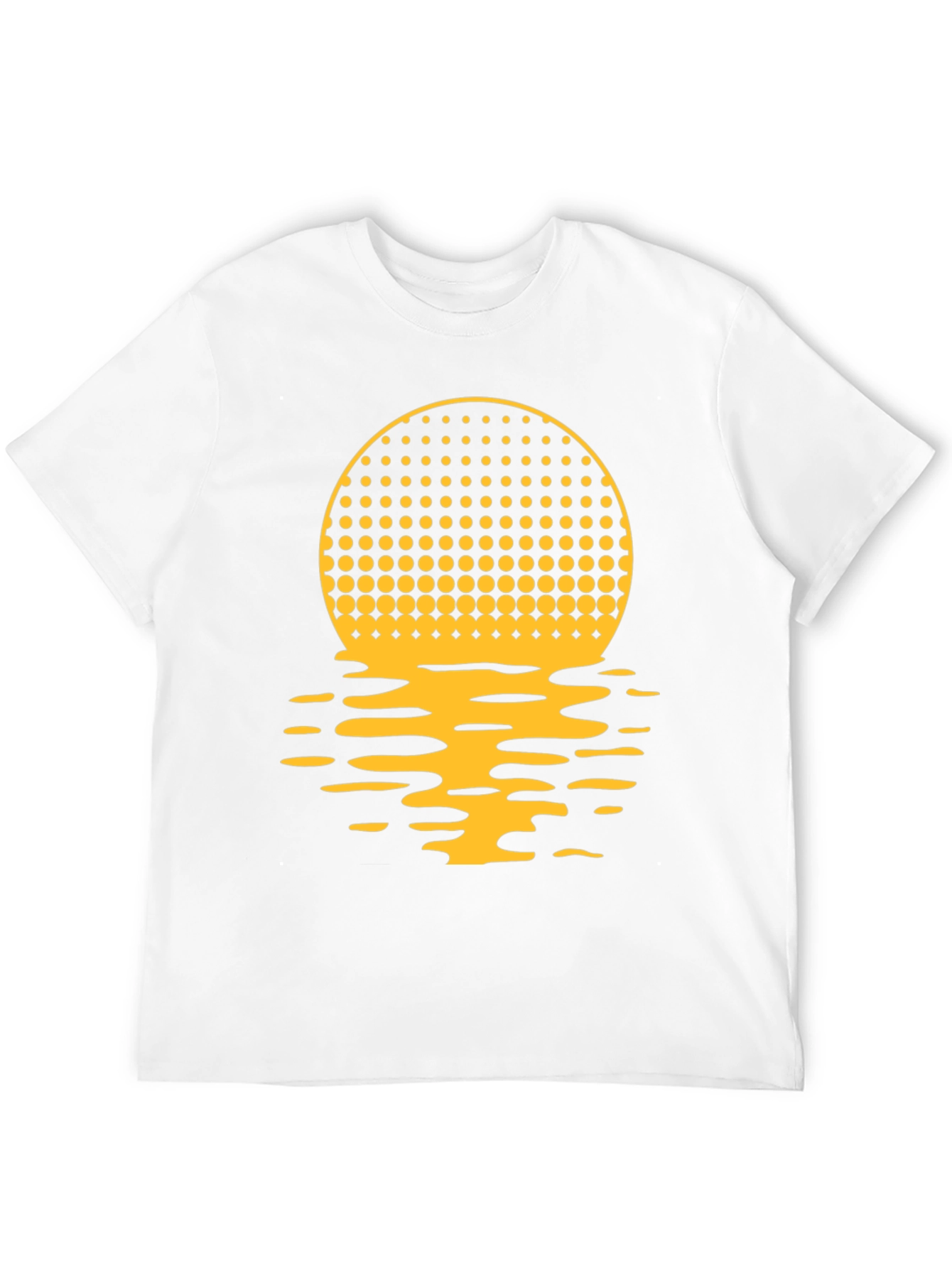 Sunset Halftone Graphic Tee - Black