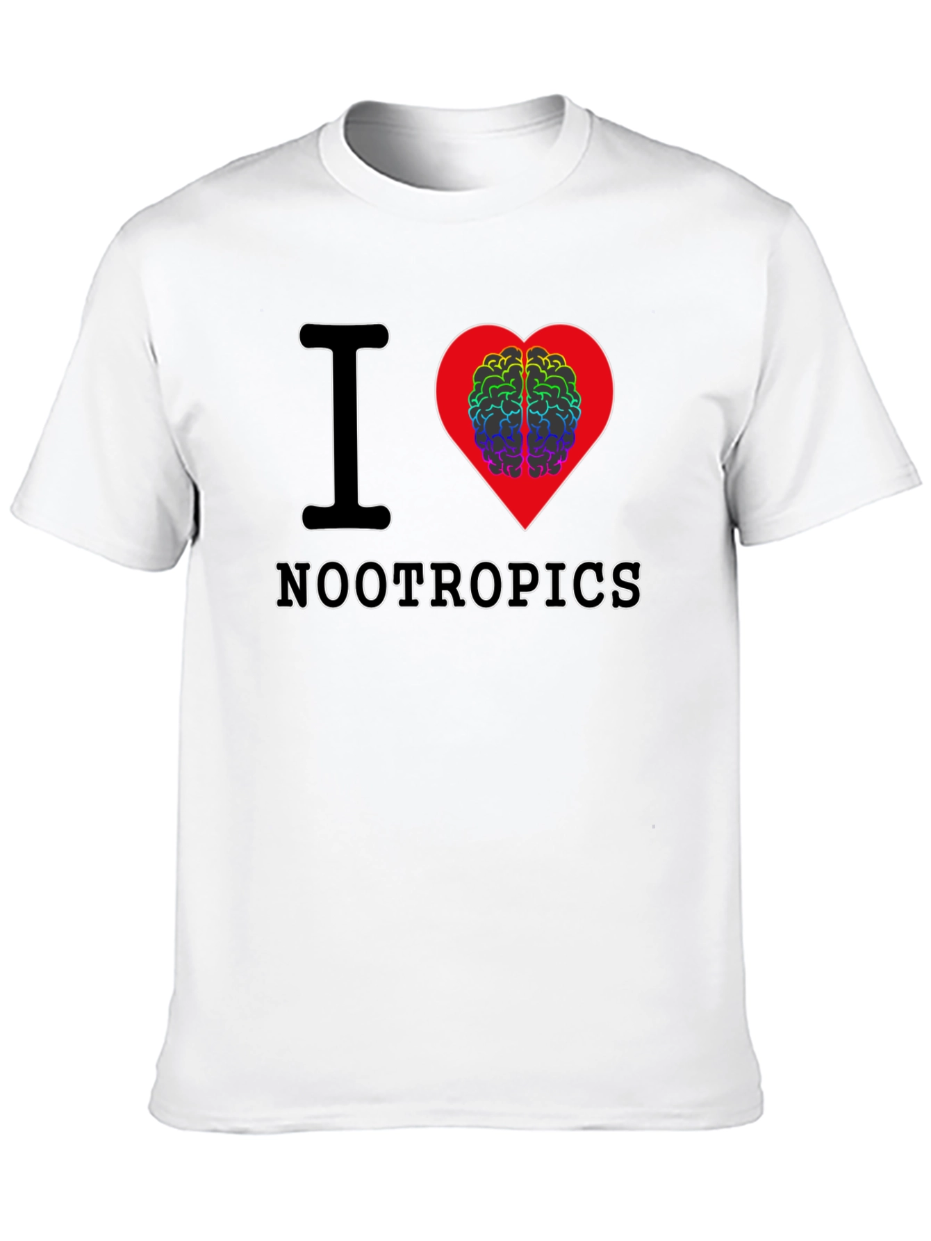 I Heart Nootropics Black Graphic Tee