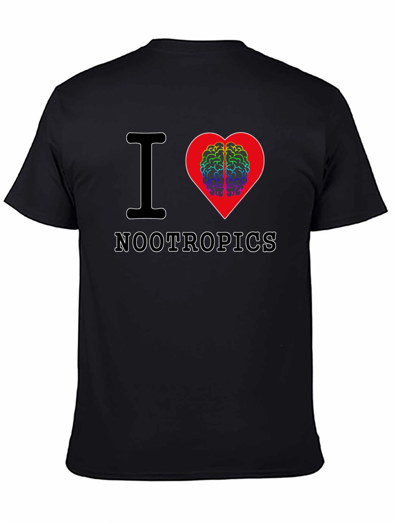 I Heart Nootropics Black Graphic Tee