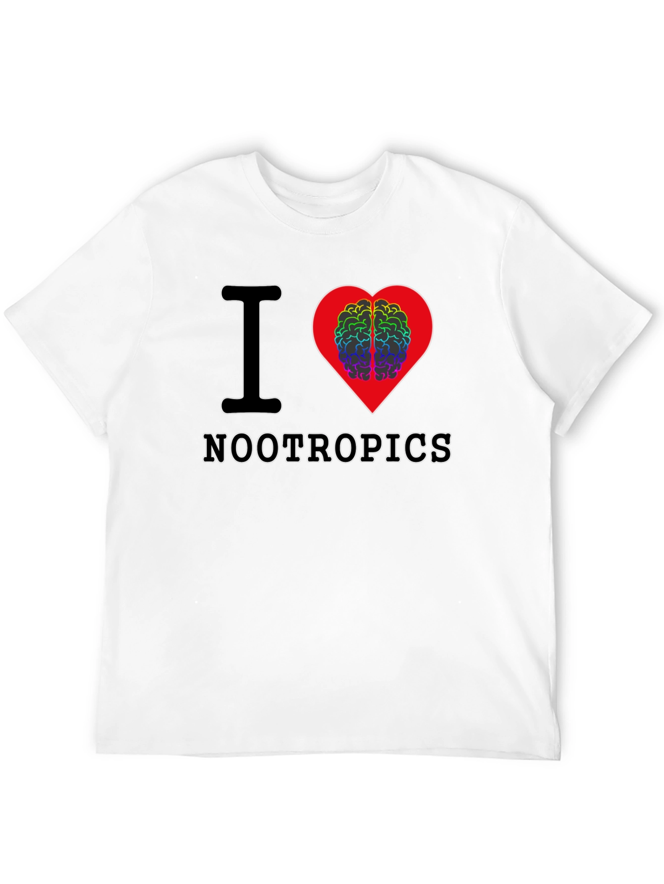 I Heart Nootropics Black Graphic Tee