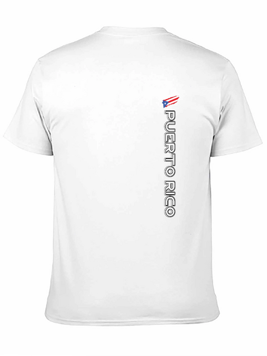 Puerto Rico Flag Graphic Tee - Black Casual Shirt
