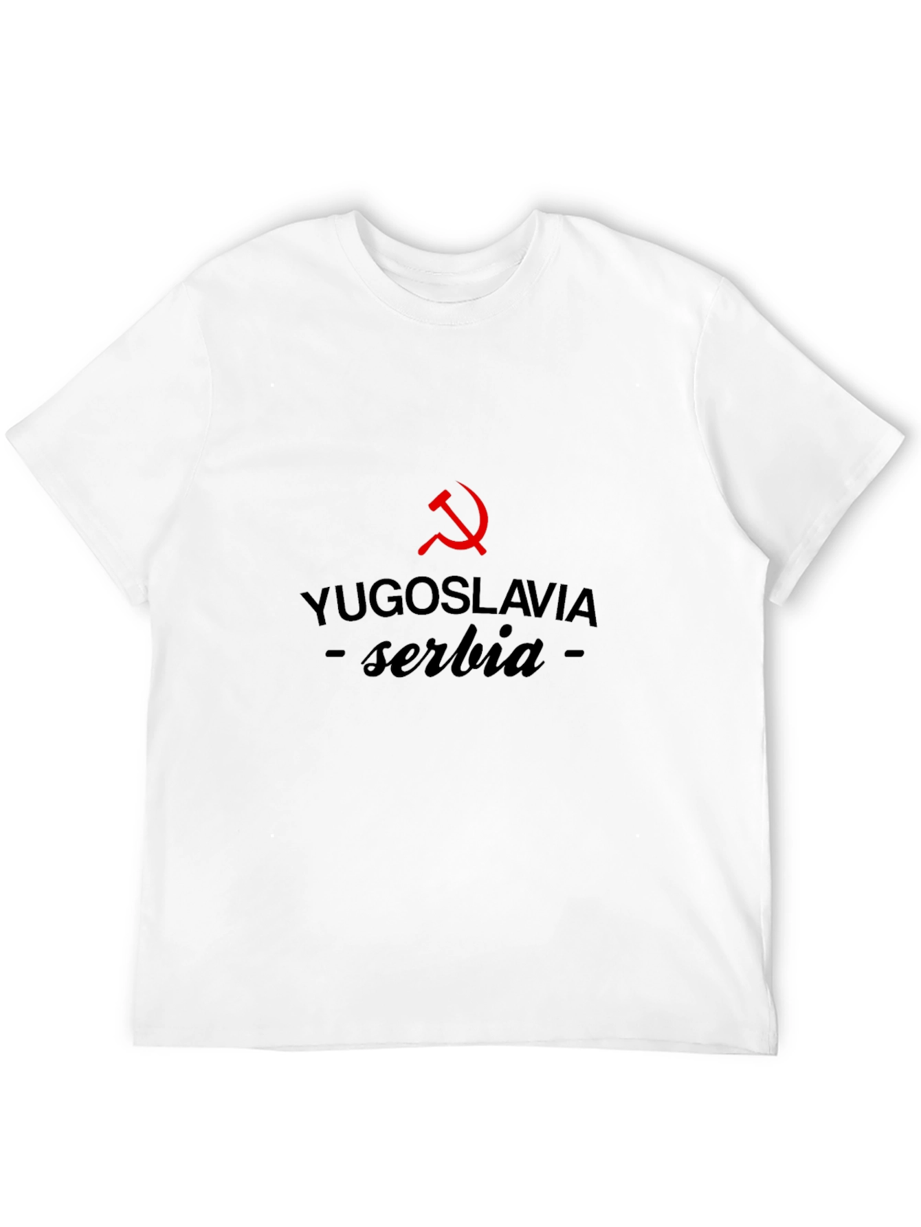 Yugoslavia Serbia Graphic T-Shirt - Hammer and Sickle