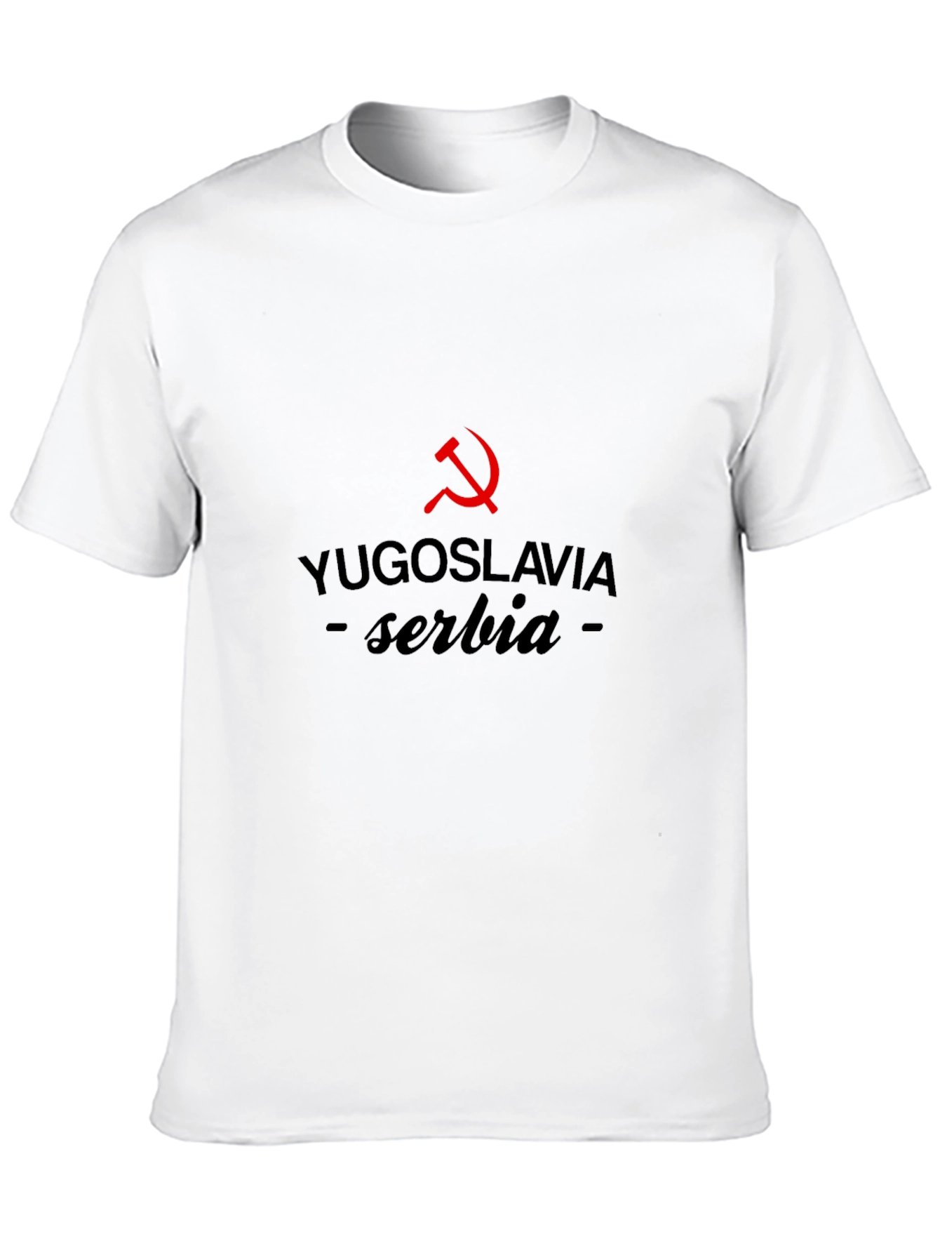 Yugoslavia Serbia Graphic T-Shirt - Hammer and Sickle