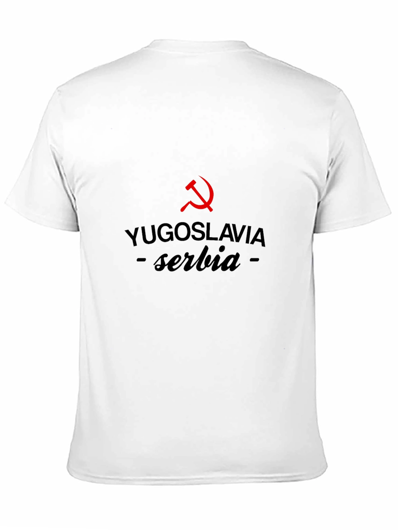 Yugoslavia Serbia Graphic T-Shirt - Hammer and Sickle