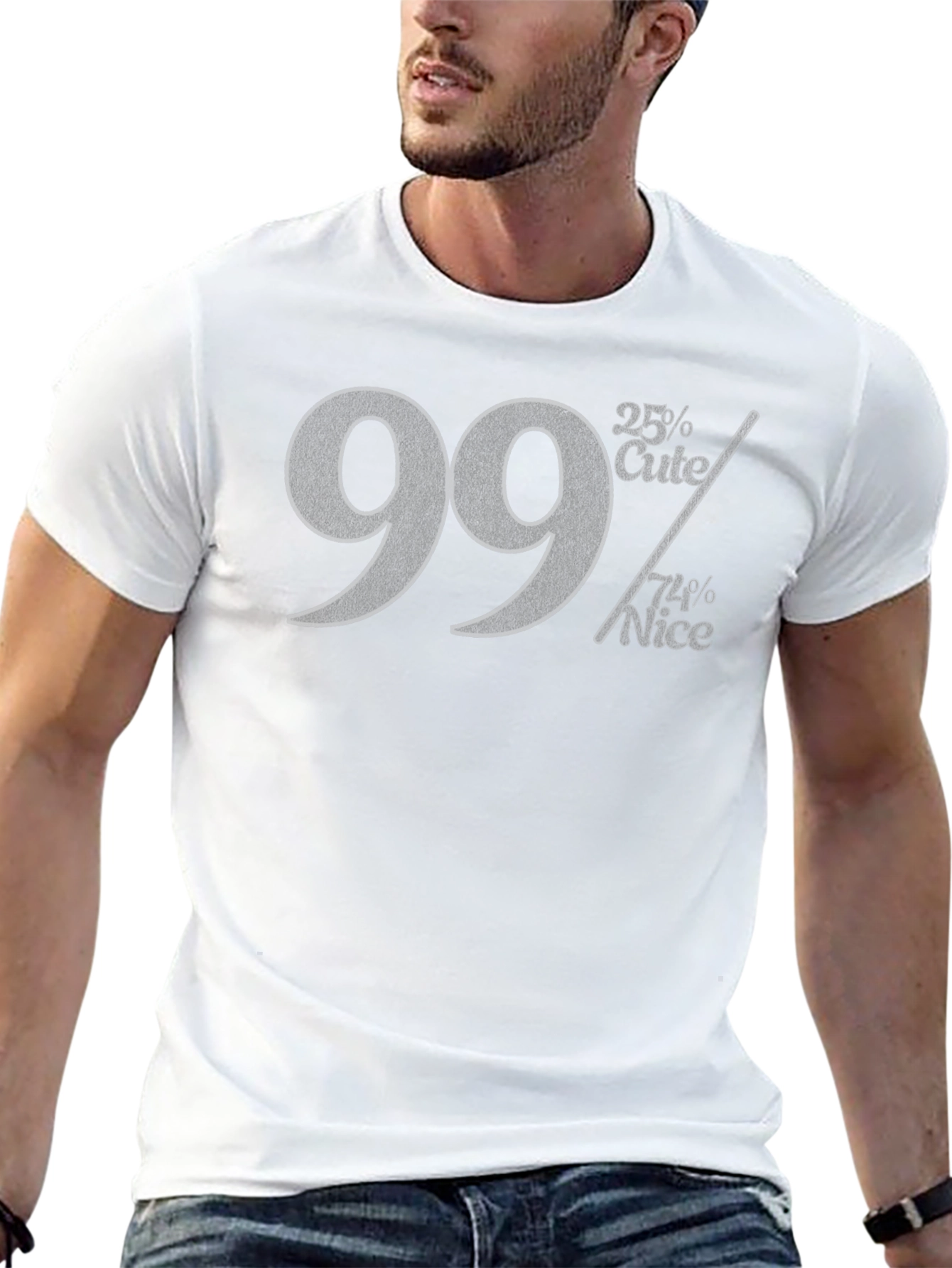 99% Cute Nice Graphic Novelty Mens T-Shirt