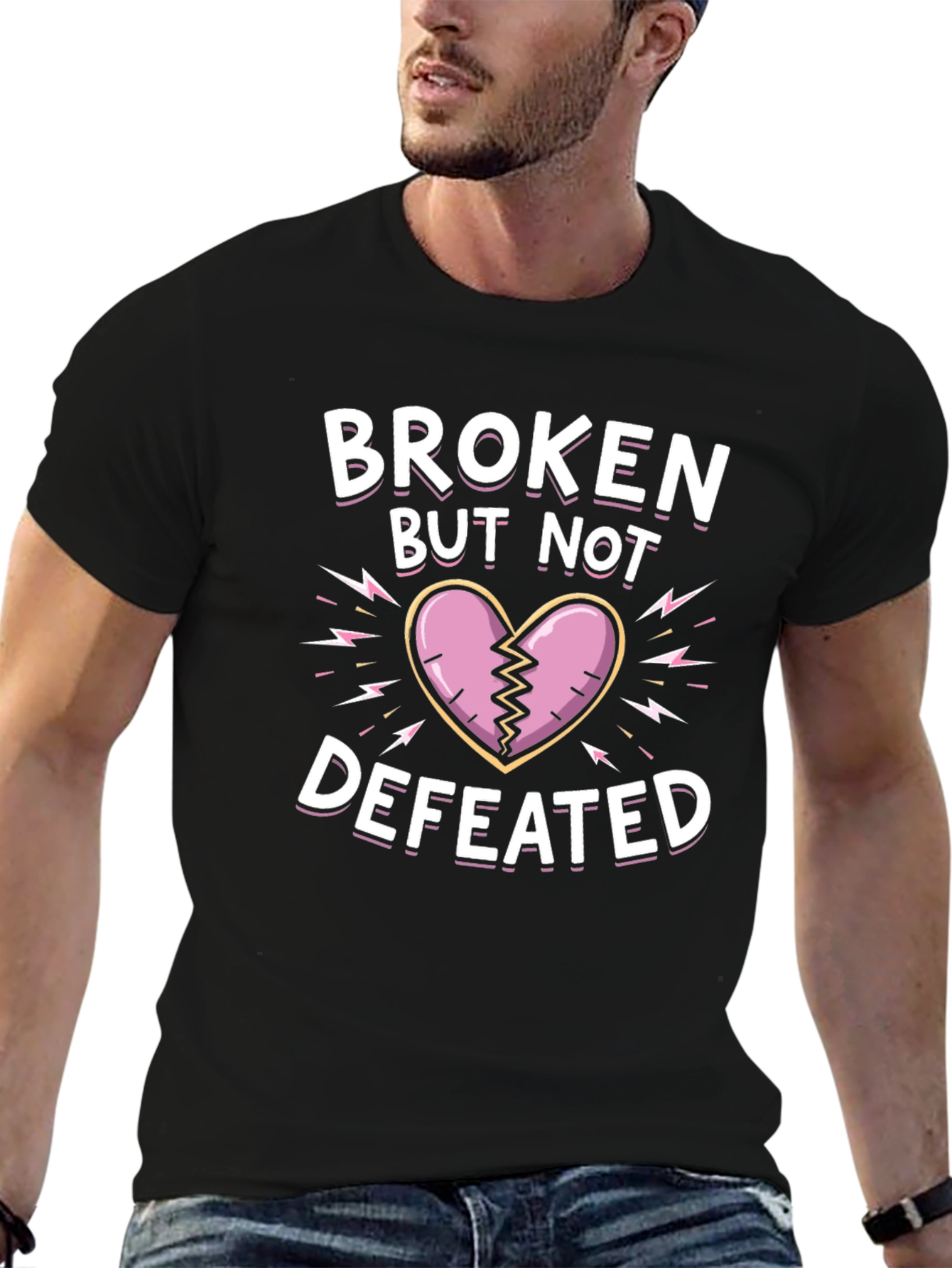 Broken But Not Defeated Graphic Tee