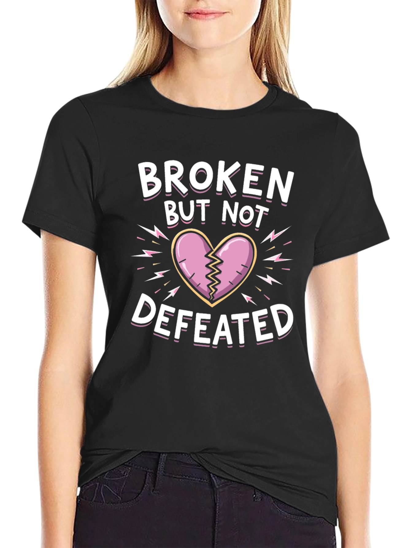 Broken But Not Defeated Graphic Tee