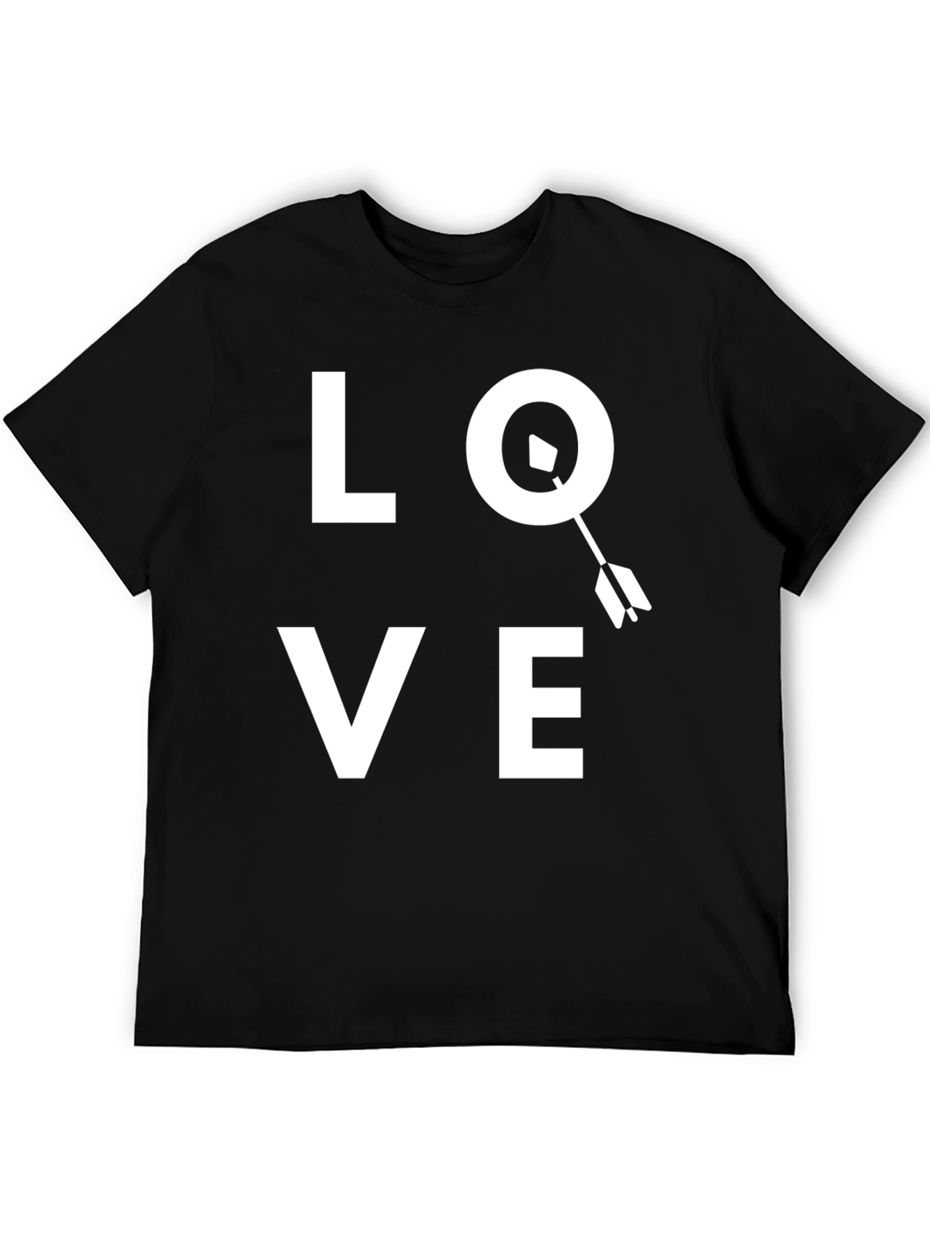 Love Arrow Graphic T-Shirt - Black