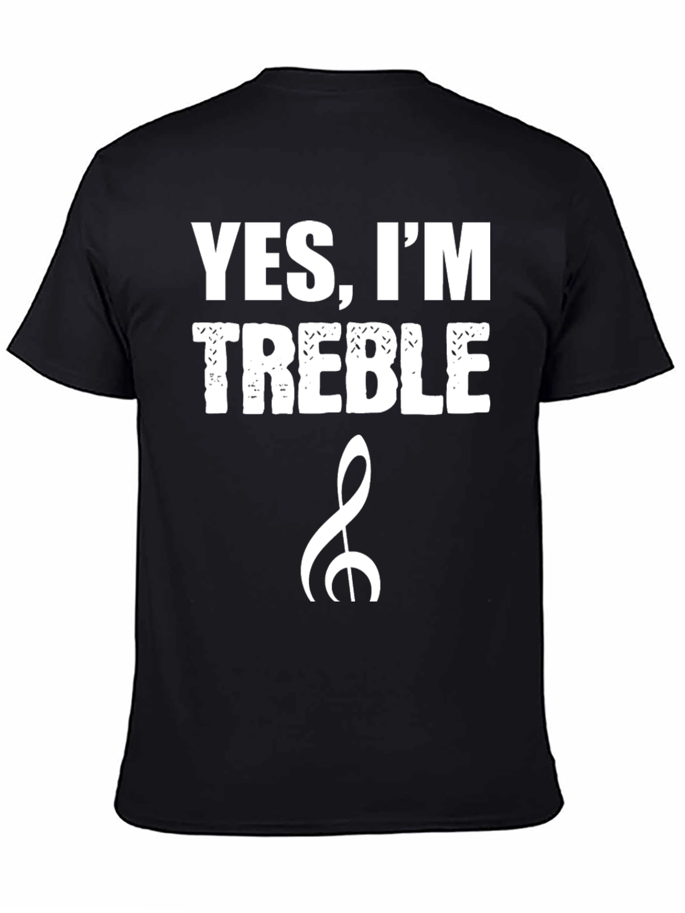 Funny Music Lover Treble Clef Graphic T-Shirt