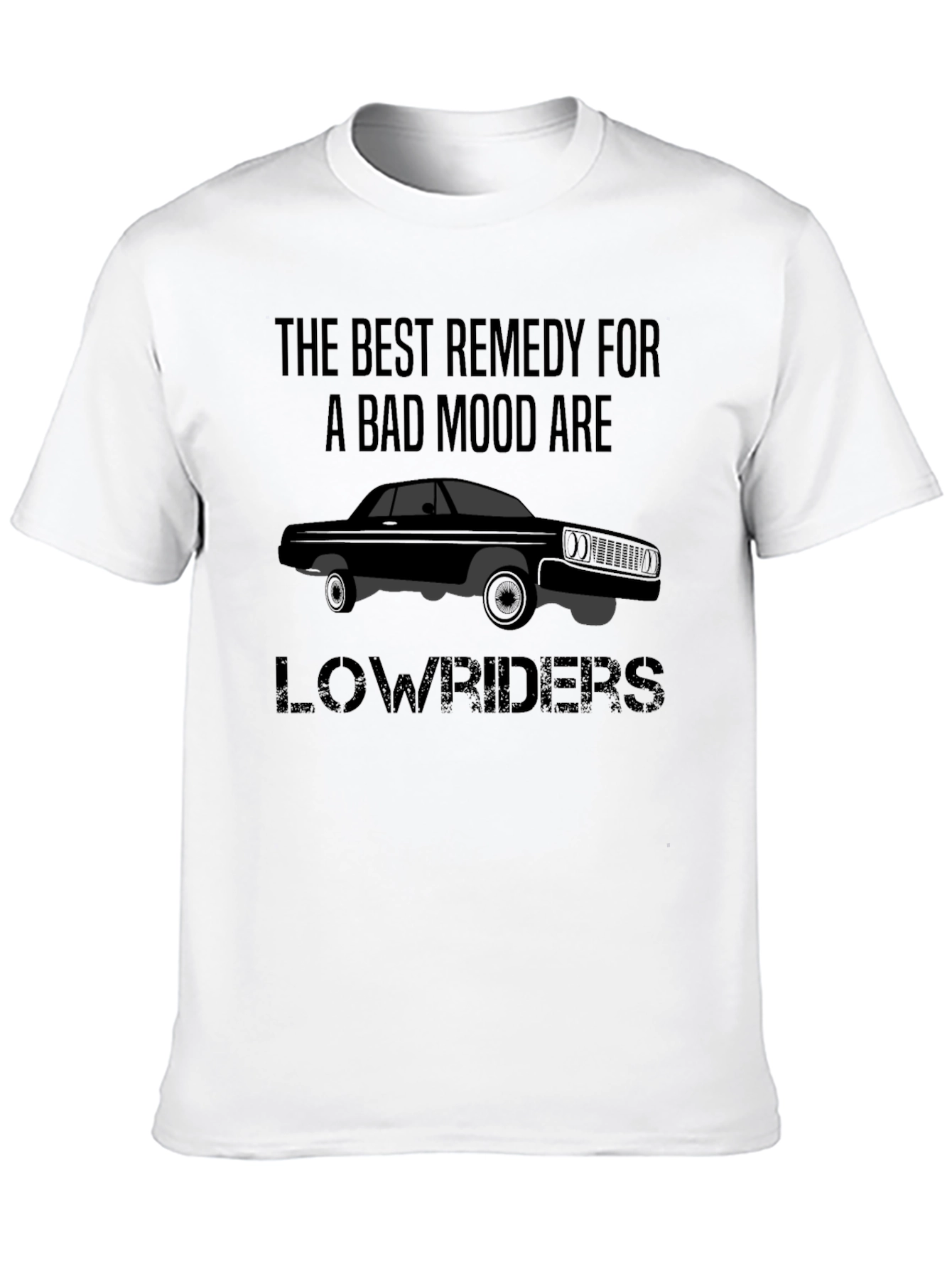 Lowrider Car T-Shirt: Best Remedy Bad Mood Tee