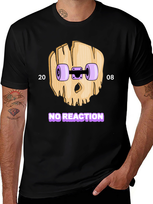 Skateboard Skull T-Shirt - No Reaction 2008
