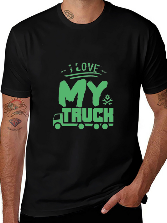 I Love My Truck Graphic Tee - Black