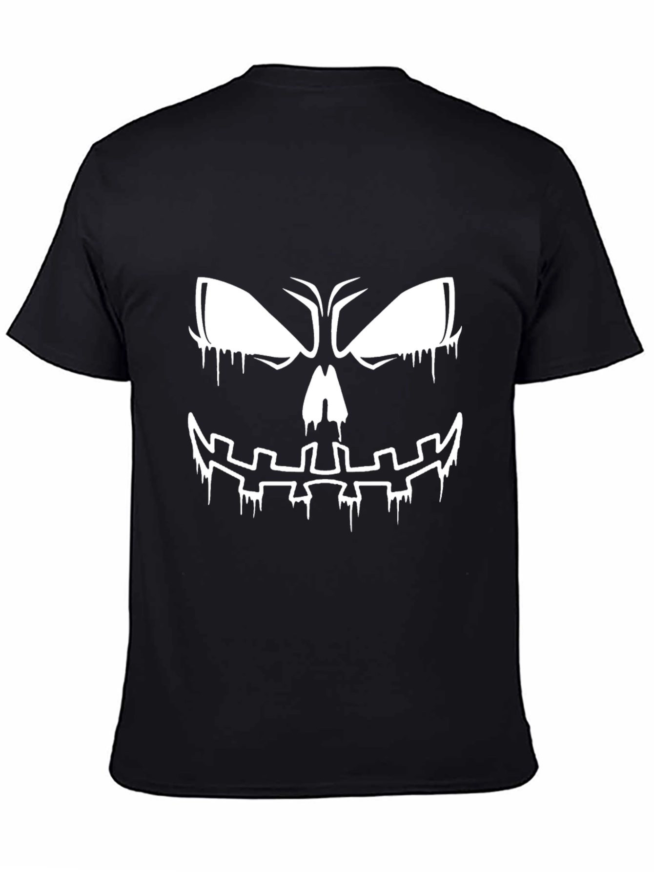 Spooky Halloween Face Graphic T-Shirt