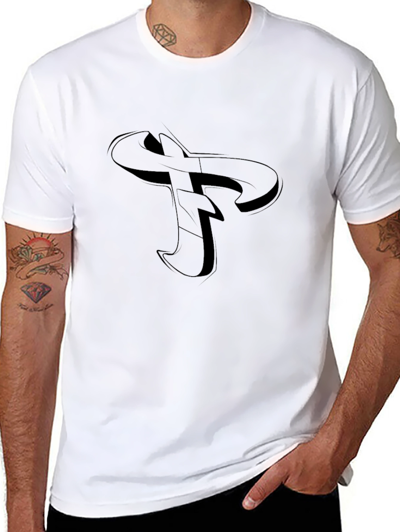Cool Graphic Tee - Mens Black T-Shirt
