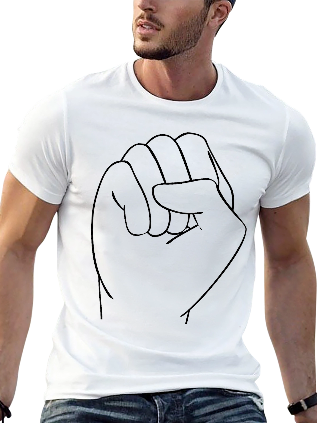 Black Fist Graphic Tee - Solidarity Statement T-Shirt