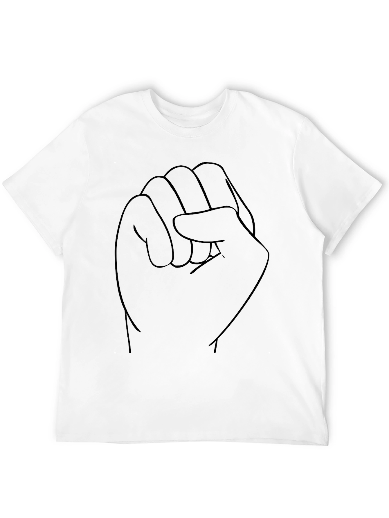 Black Fist Graphic Tee - Solidarity Statement T-Shirt