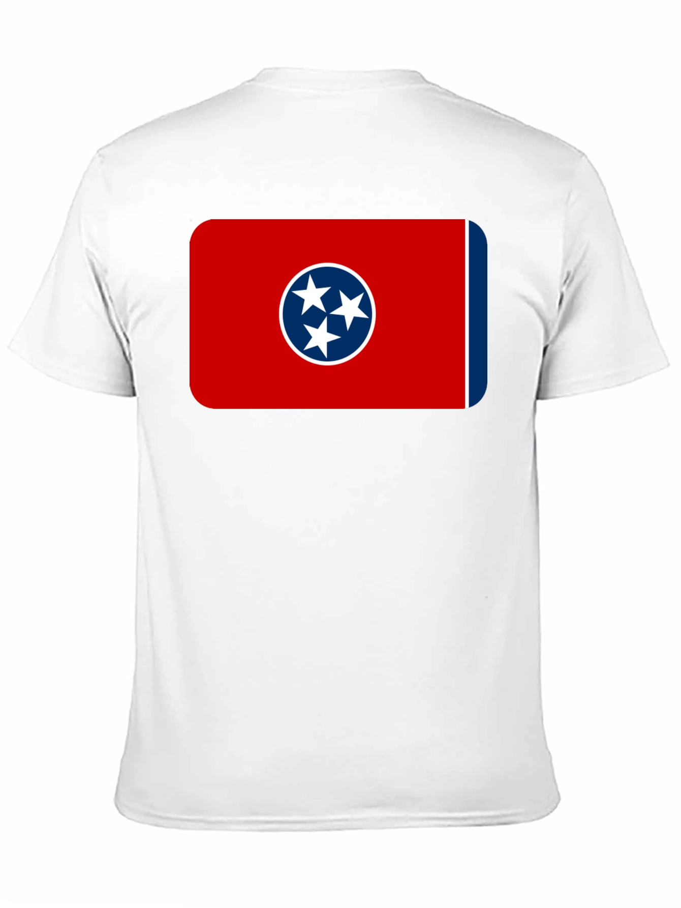 Tennessee Flag T-Shirt -  Black Crew Neck Tee
