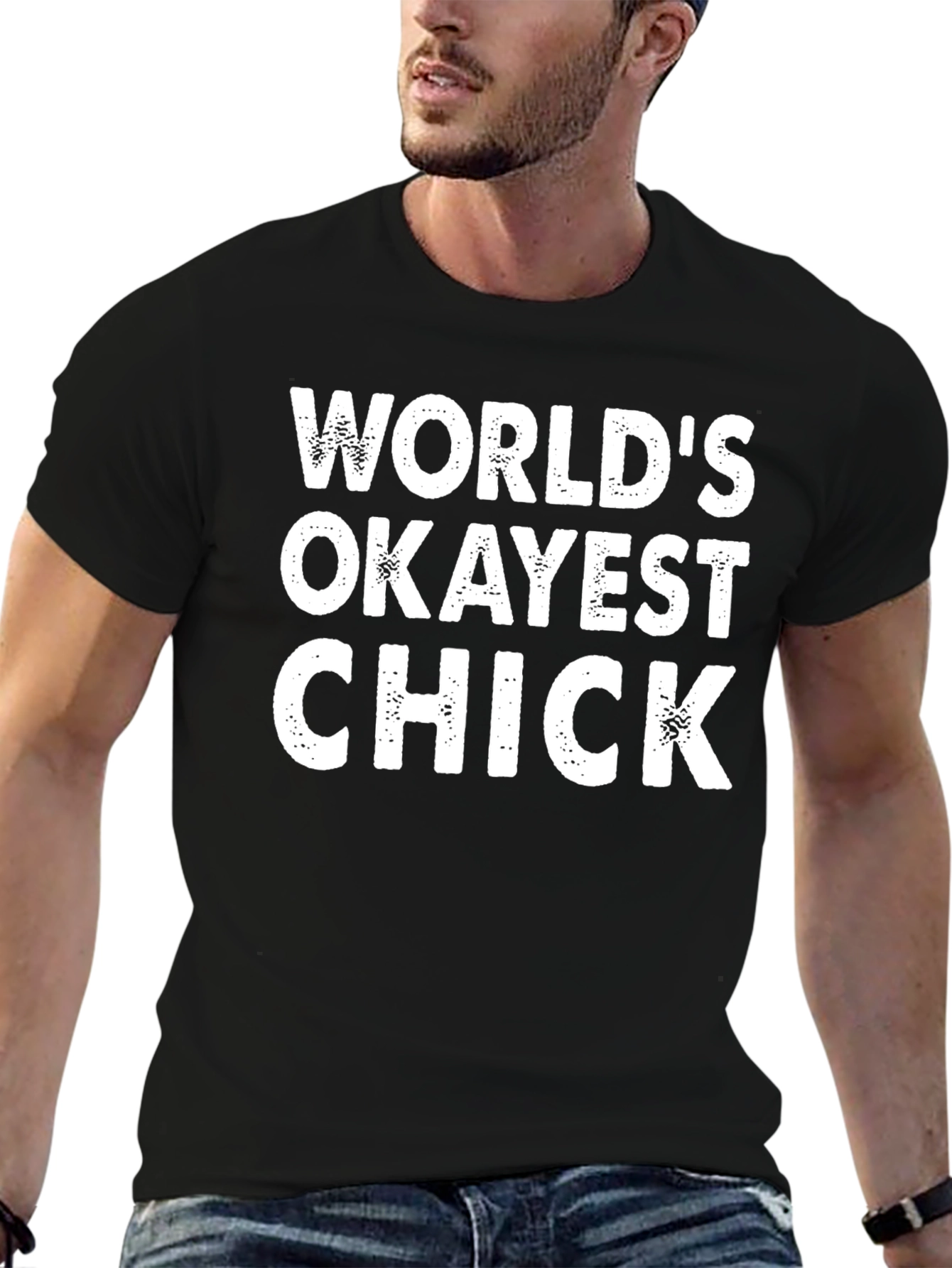 Worlds Okayest Chick Novelty T-Shirt
