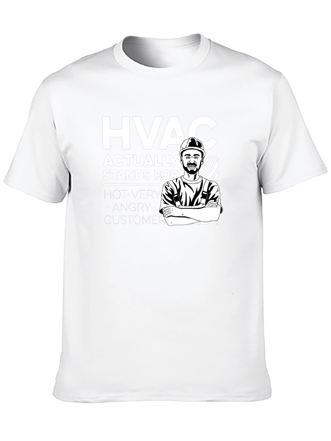 HVAC Funny T-Shirt - Hot Very Angry Customer