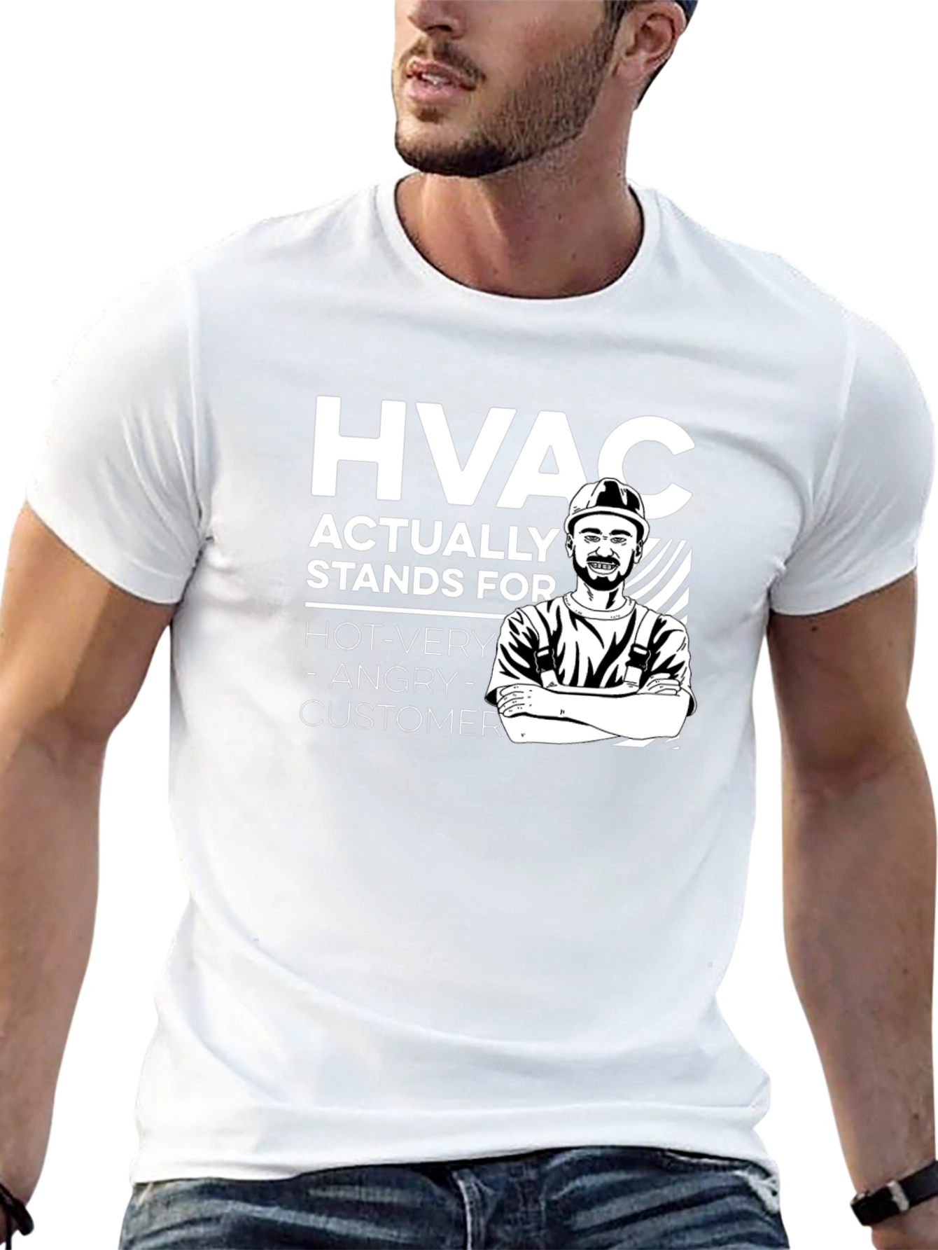HVAC Funny T-Shirt - Hot Very Angry Customer