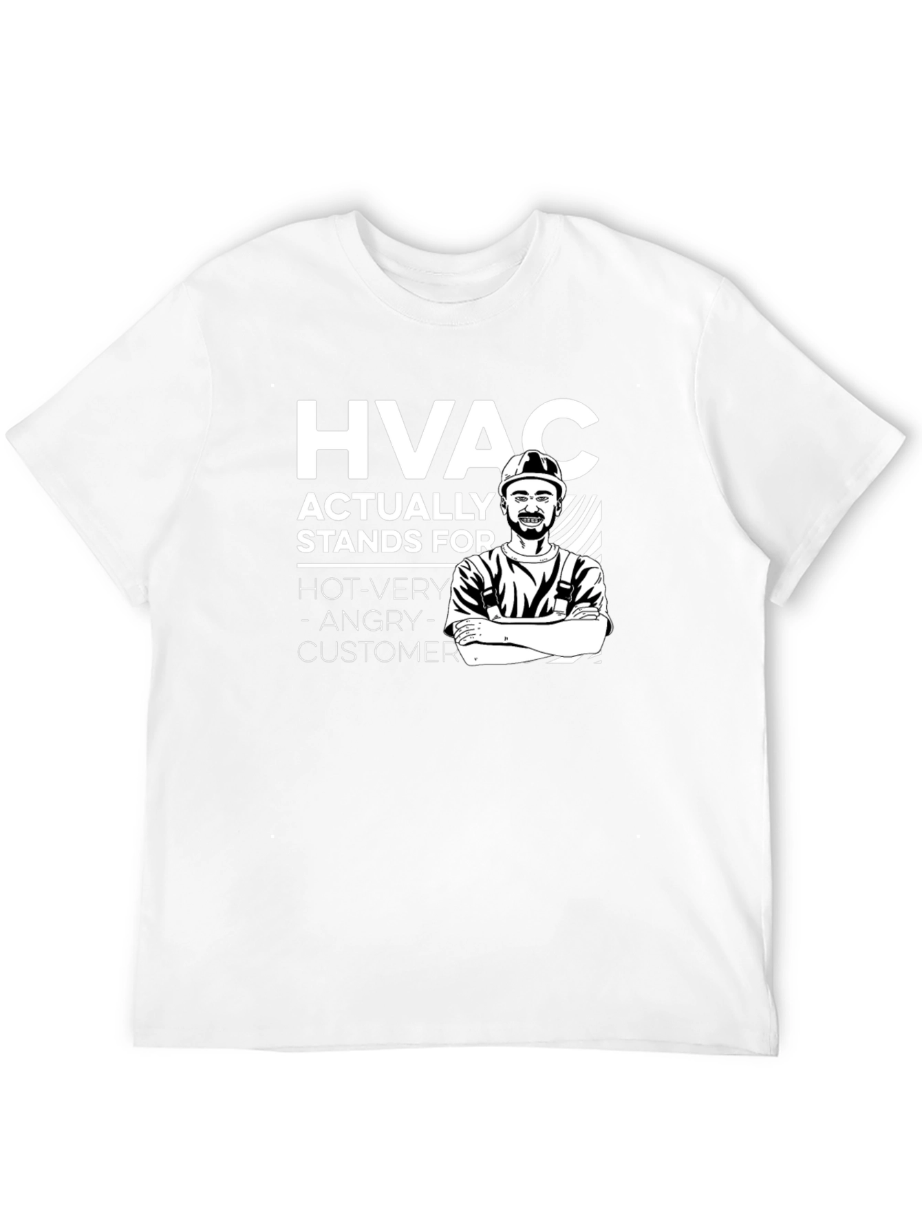 HVAC Funny T-Shirt - Hot Very Angry Customer