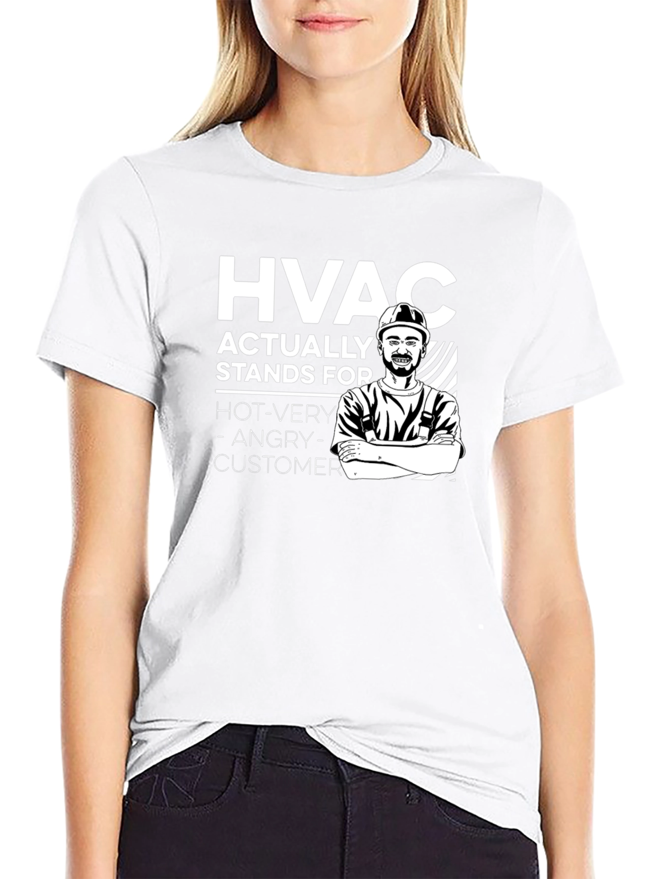 HVAC Funny T-Shirt - Hot Very Angry Customer