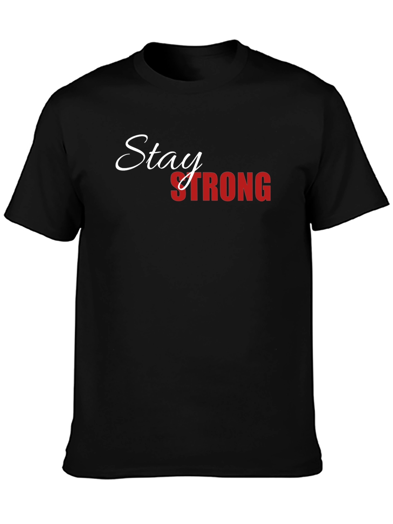 Stay Strong Graphic T-Shirt - Black