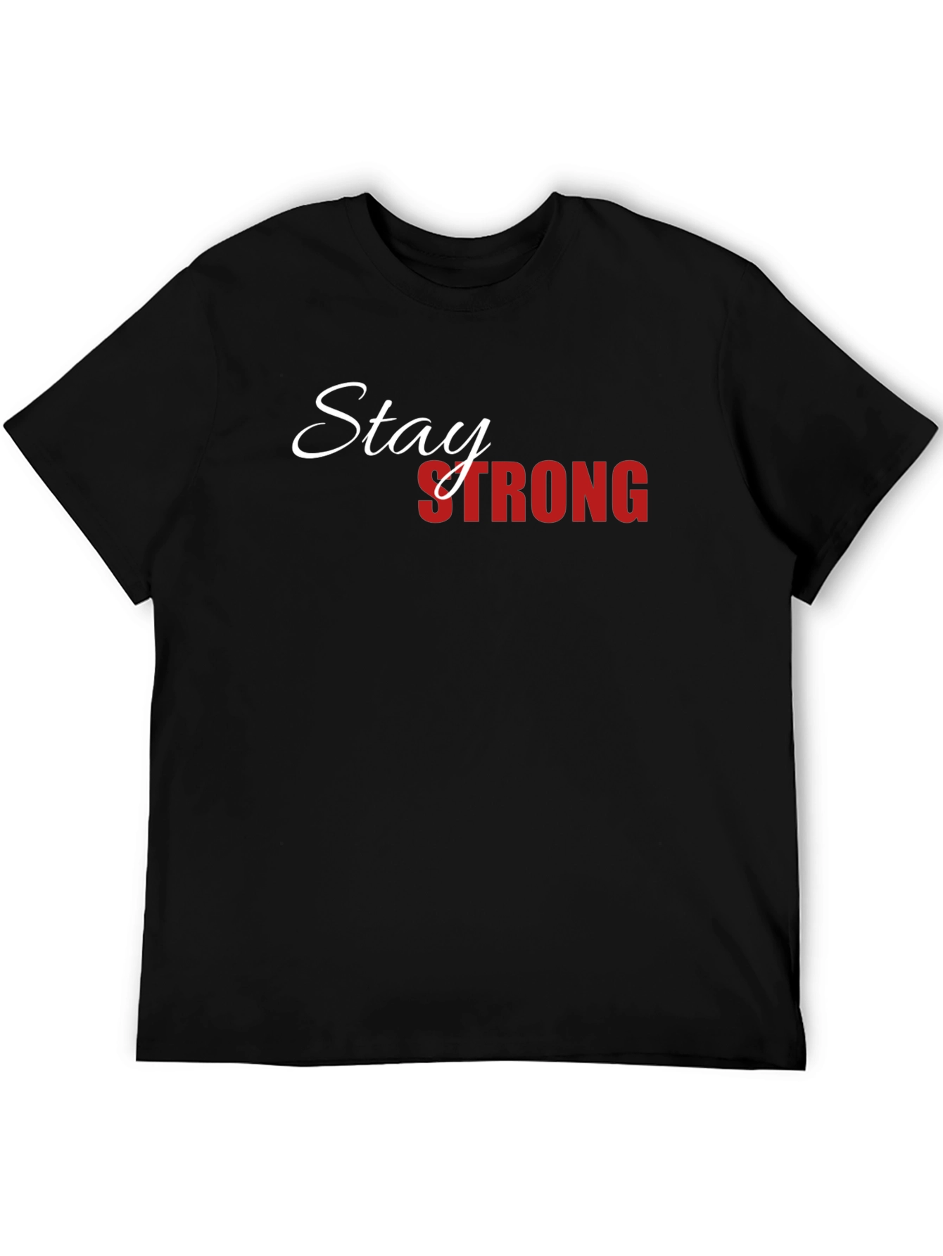Stay Strong Graphic T-Shirt - Black