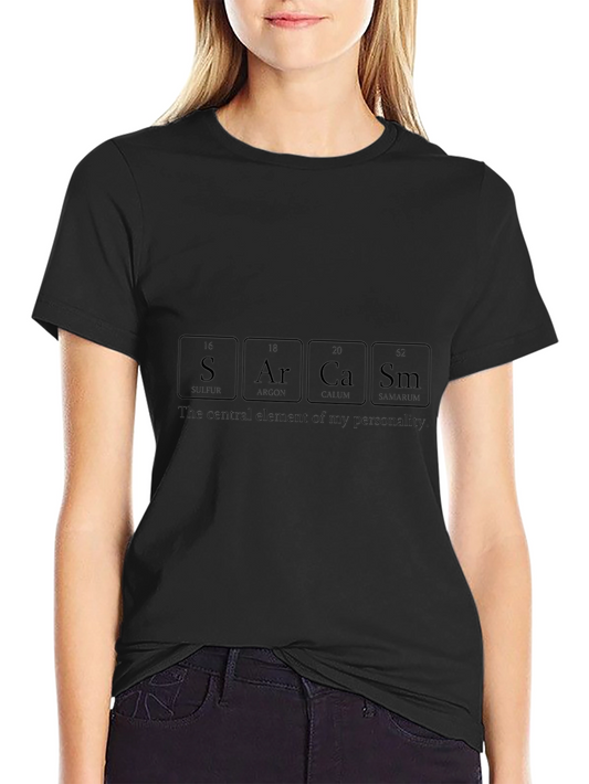 Sarcasm Periodic Table Elements Graphic Tee