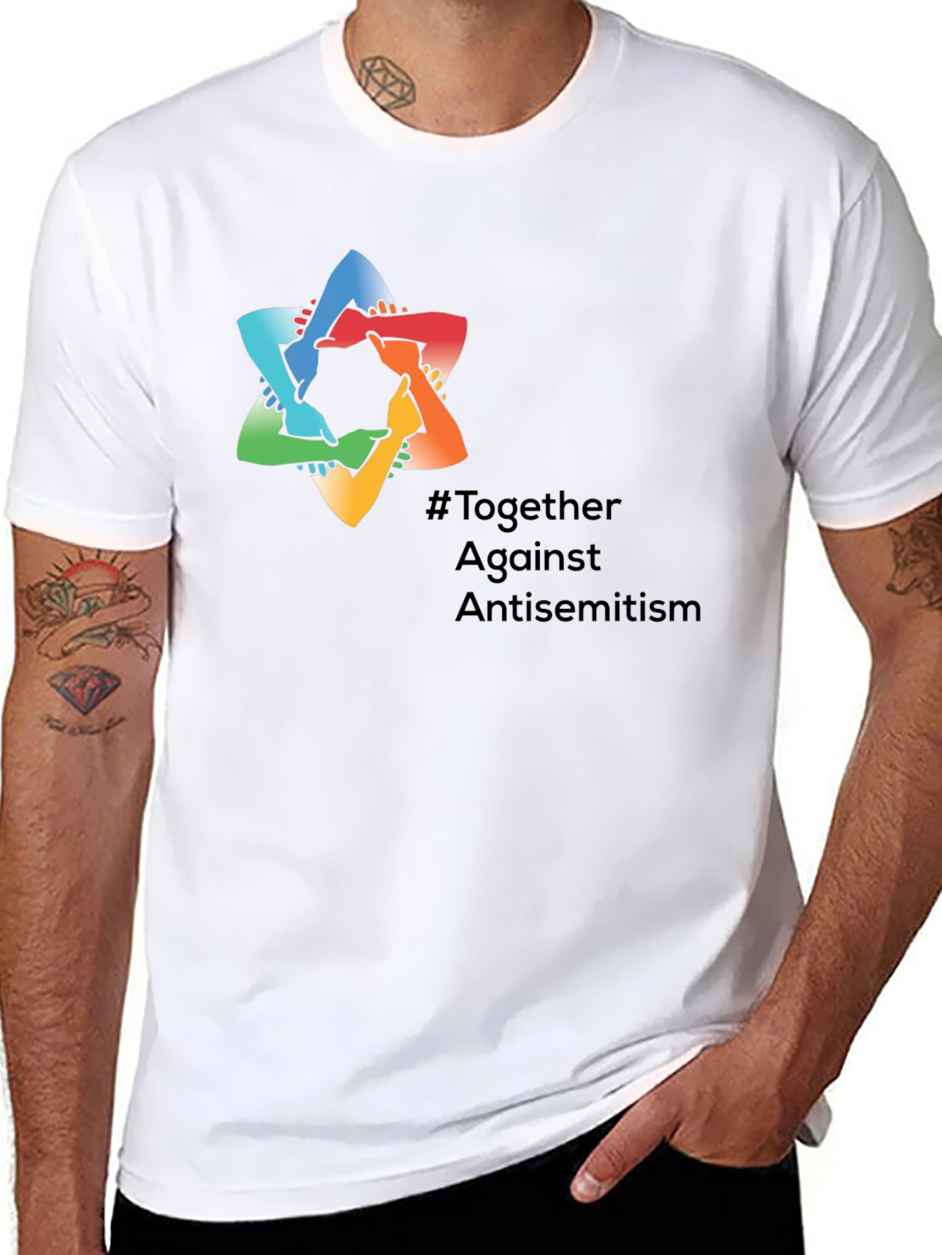 Together Against Antisemitism T-Shirt