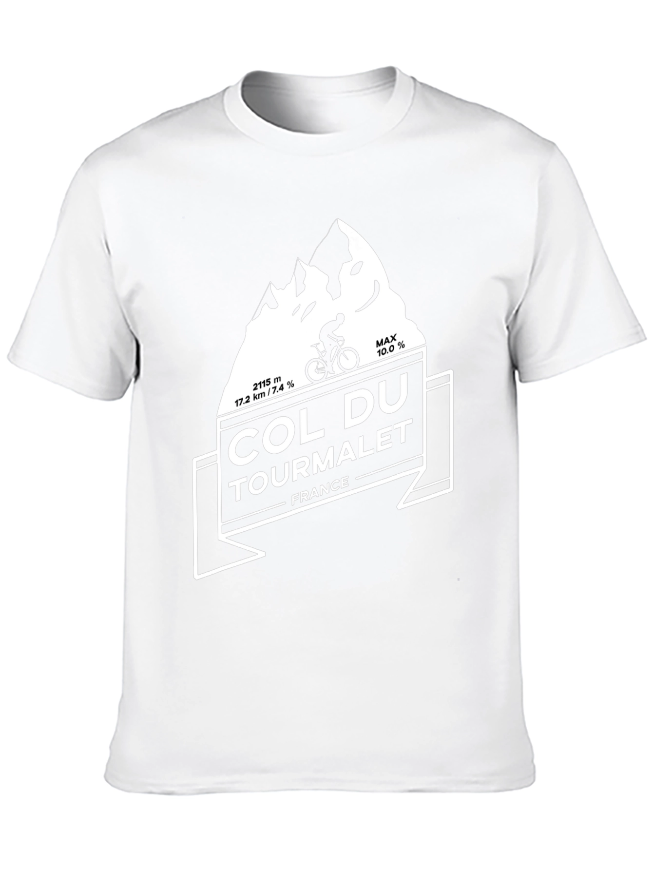 Col Du Tourmalet Cycling T-Shirt - Mountain Climber Tee