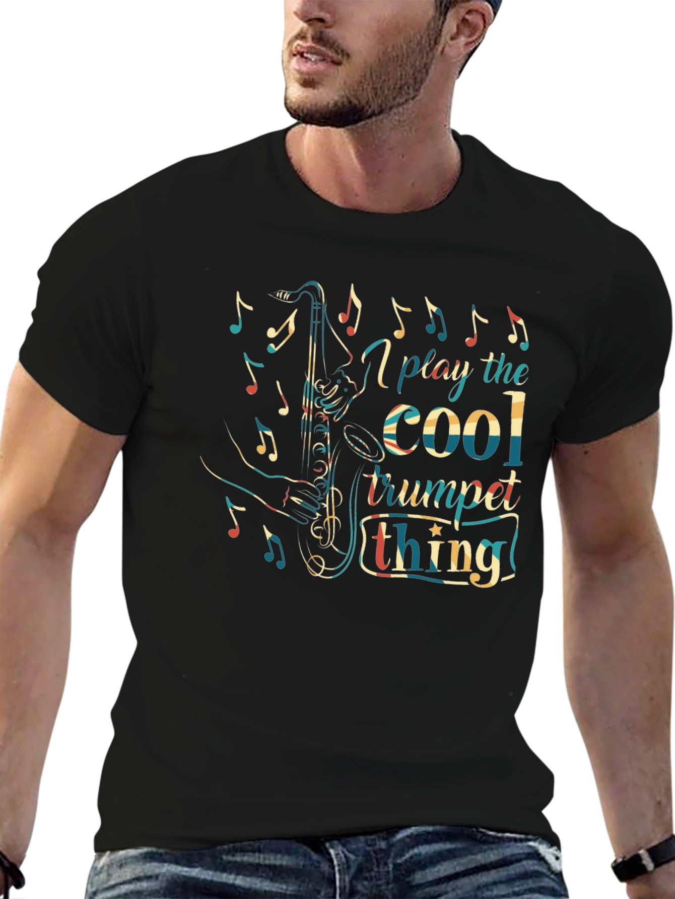 Cool Trumpet Thing Graphic Tee