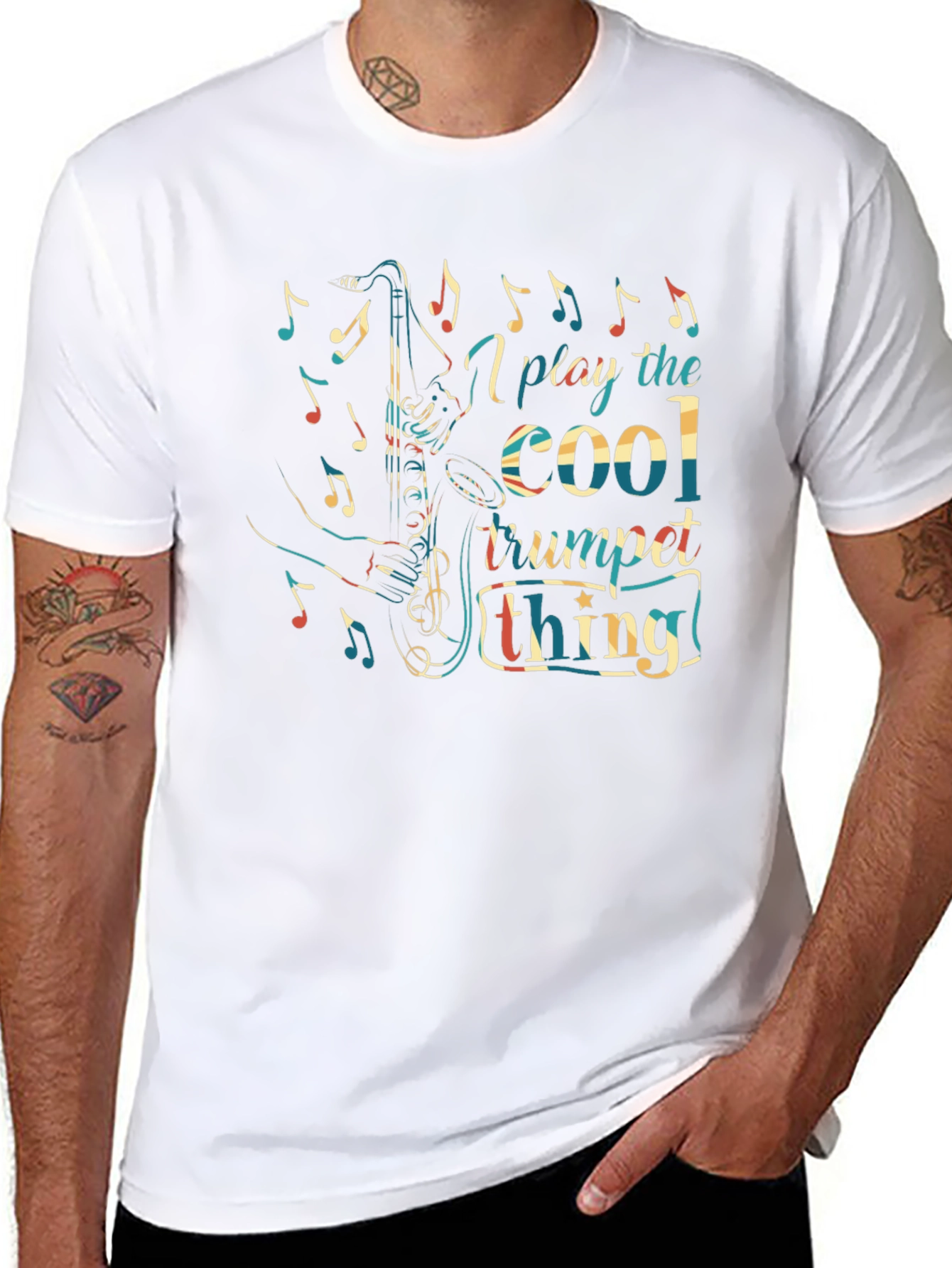 Cool Trumpet Thing Graphic Tee