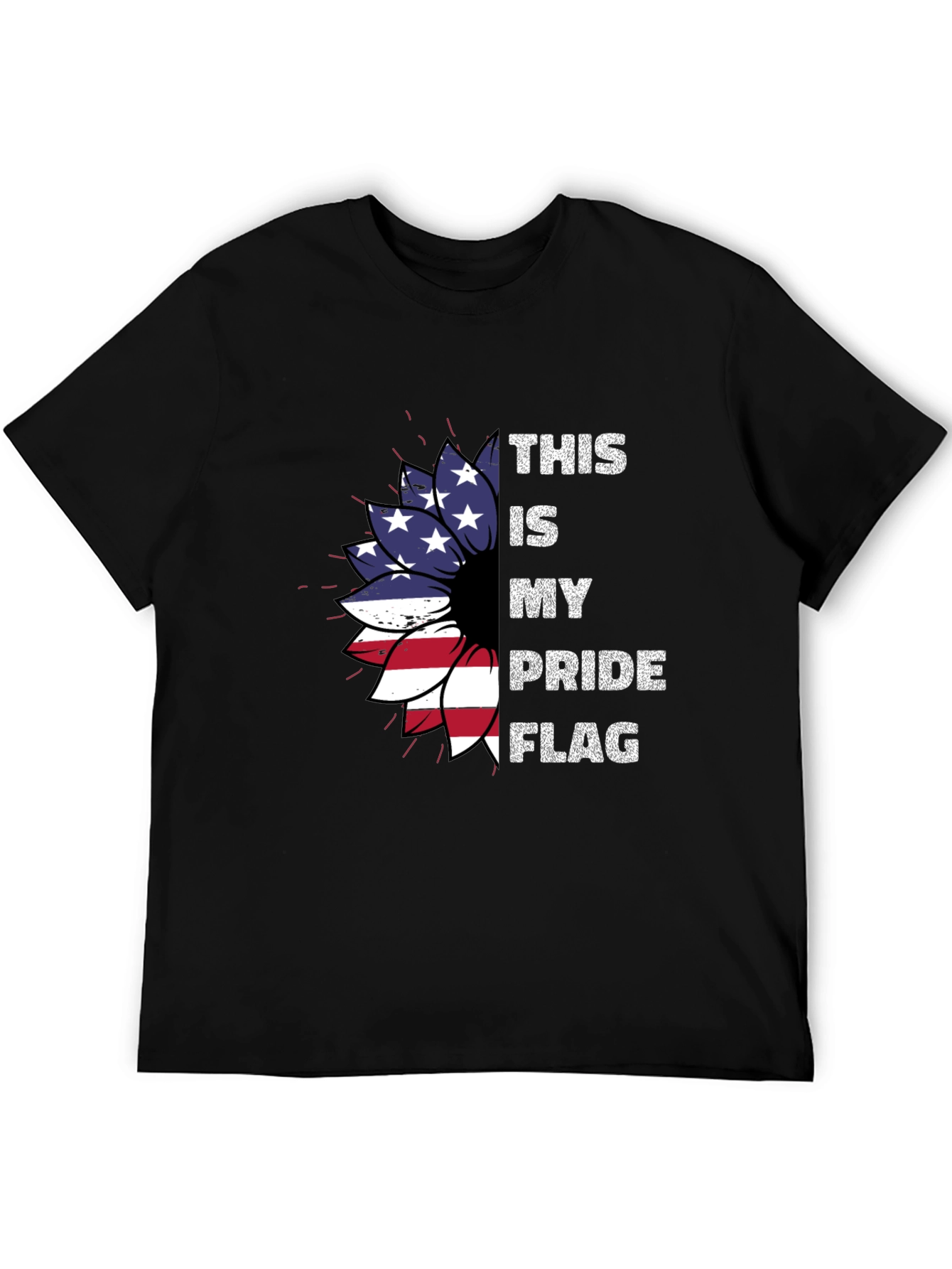 Patriotic Pride Flag Sunflower T-Shirt