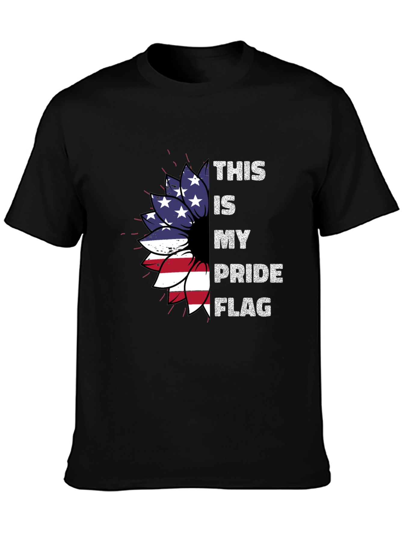 Patriotic Pride Flag Sunflower T-Shirt